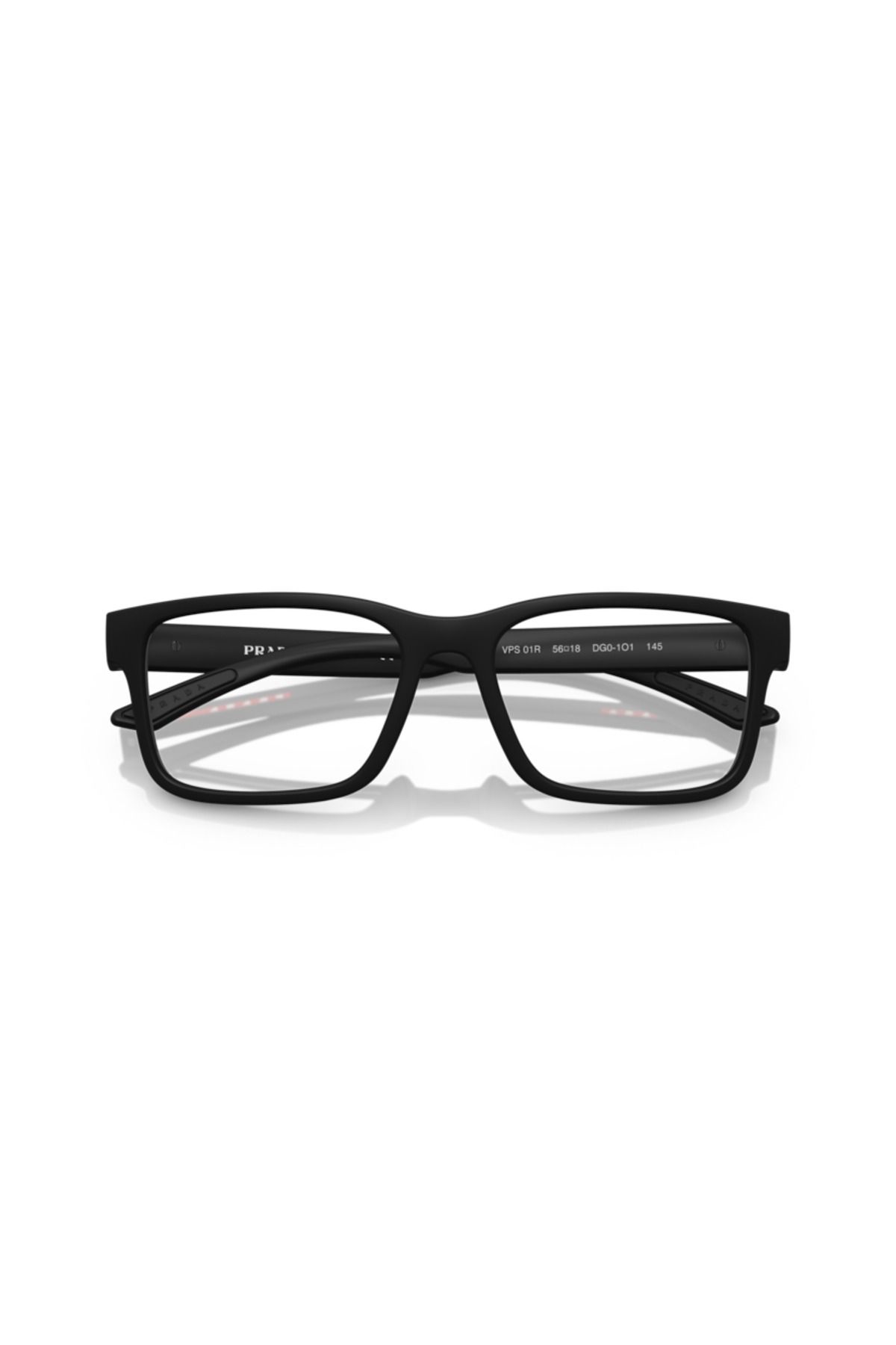 Prada Linea Rossa-Man RECTANGLE SUNGLASSES- PS 01RV - lense size:54mm - BLACK RUBBER 5