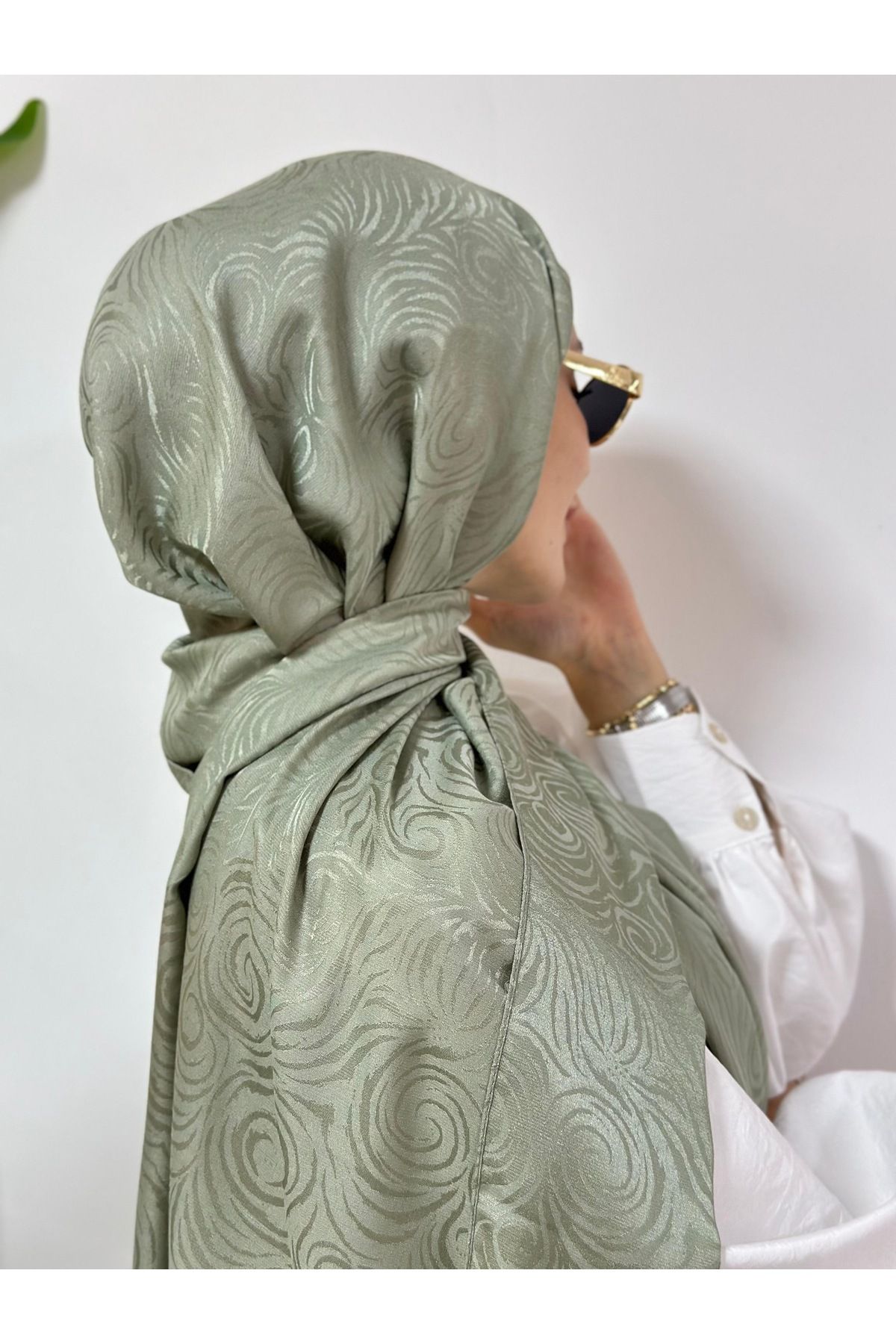 Pull Scarfs Shine İsabella Desen - Çağla Yeşili