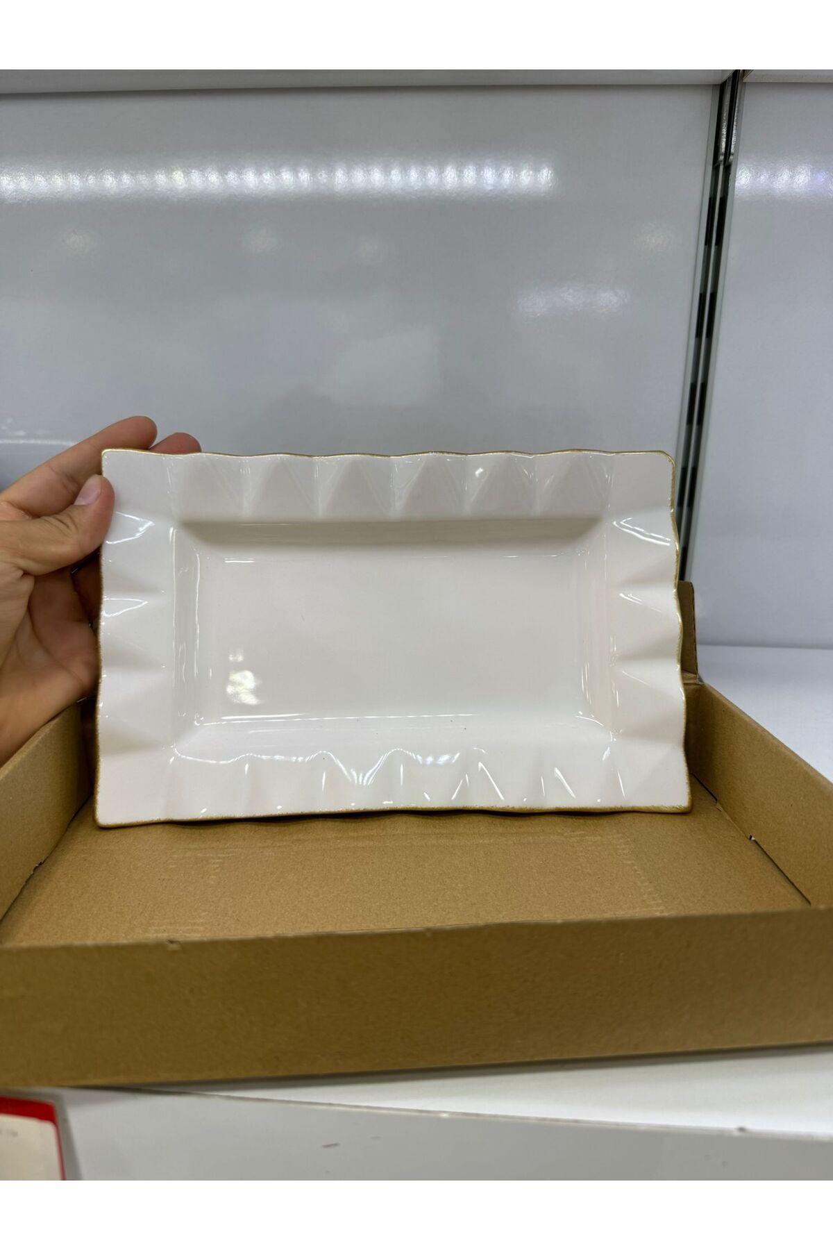 Tercih Home 2'li Dekoratif Altın Yaldızlı Tabak