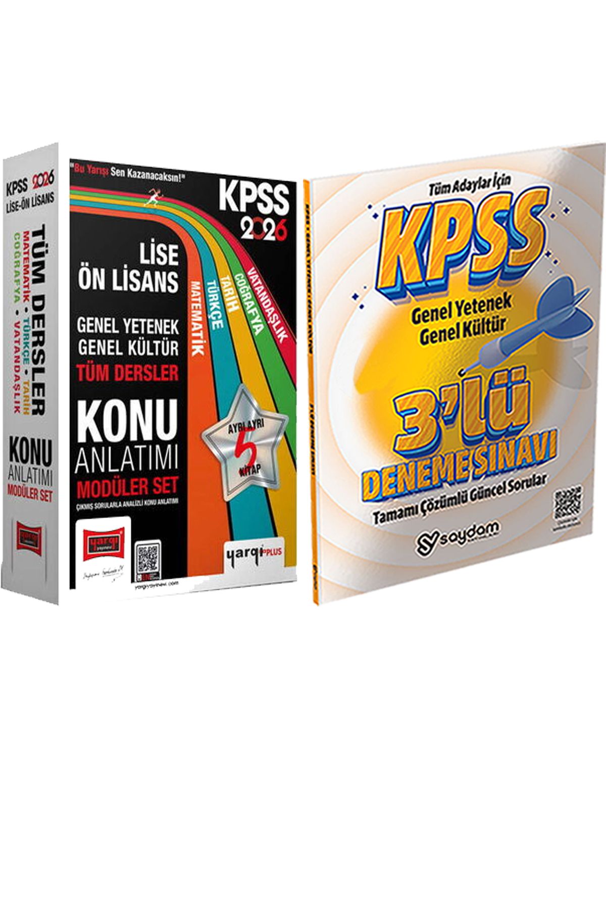 Yargı Yayınları 2026 KPSS Lise Ön Lisans GK-GY Tüm Dersler Konu Anlatımı Modüler Set (5 Kitap) + 3lü Deneme Hediye