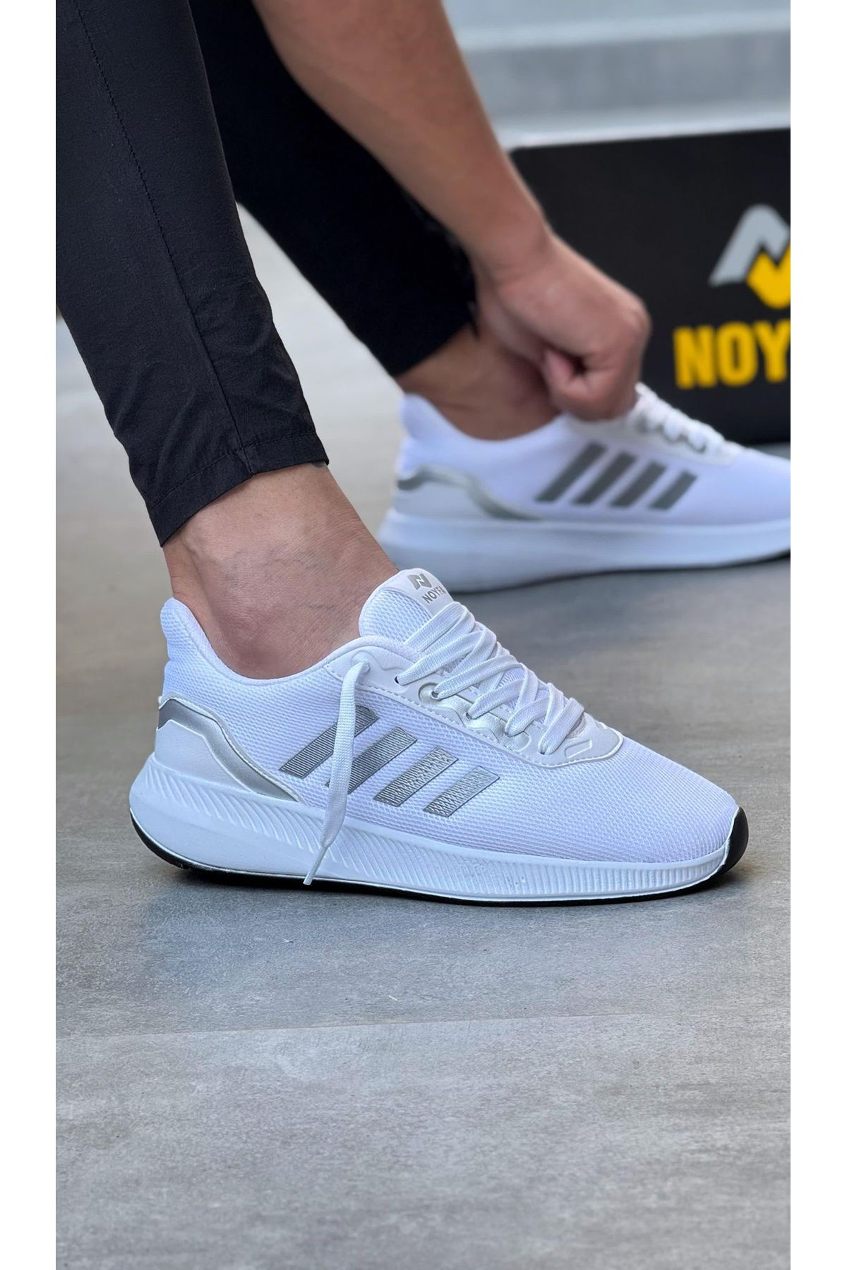 Noyfa taban kalın bez ayakkabı sneaker ayakkabı erkek spor bez spor