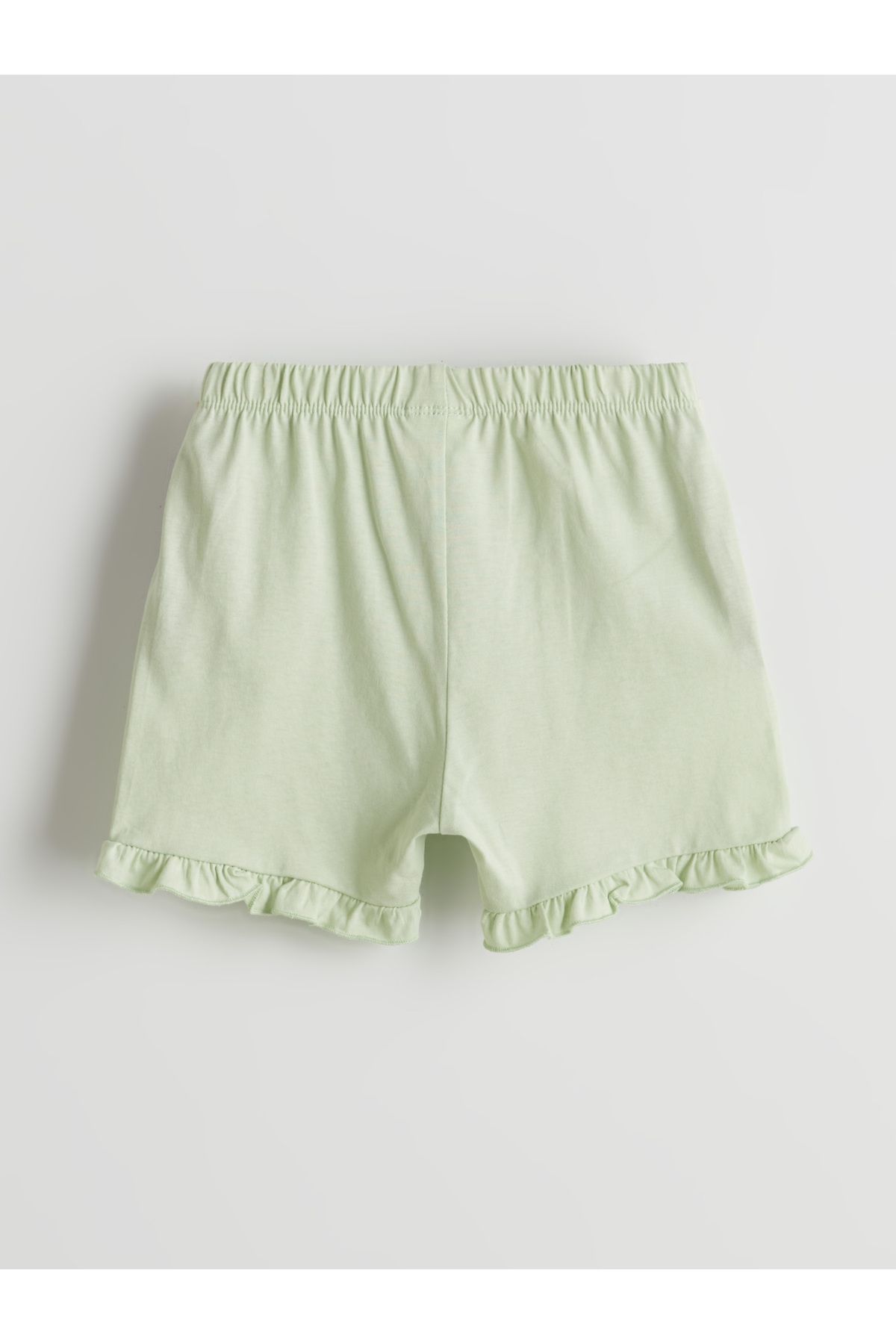 LC Waikiki-Bedrucktes Baby-Mädchen-Unterhemd und Shorts im 2er-Pack 5