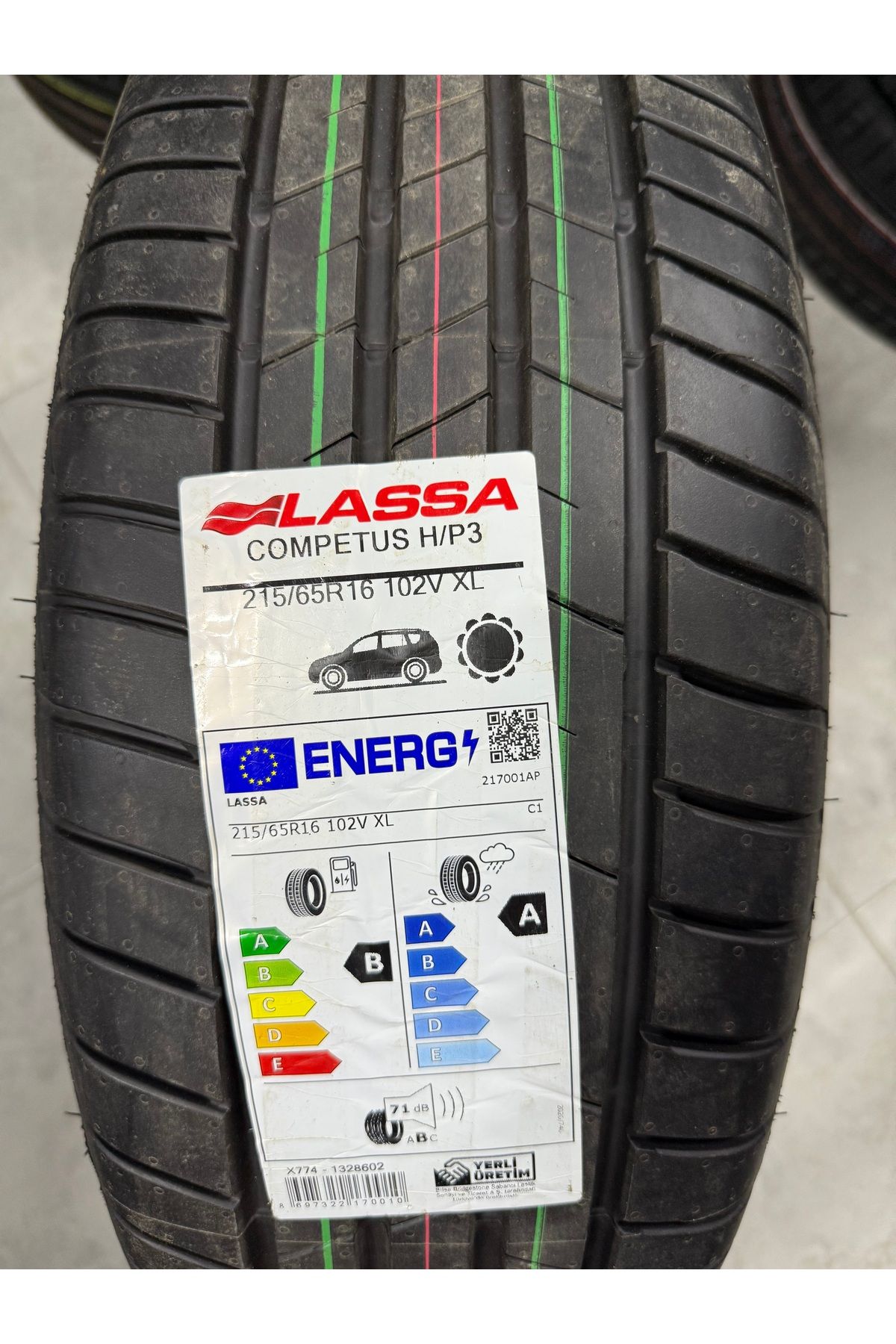 Lassa / 215/65R16 (COMPETUS H/P3) 2025 YAZ LASTİĞİ