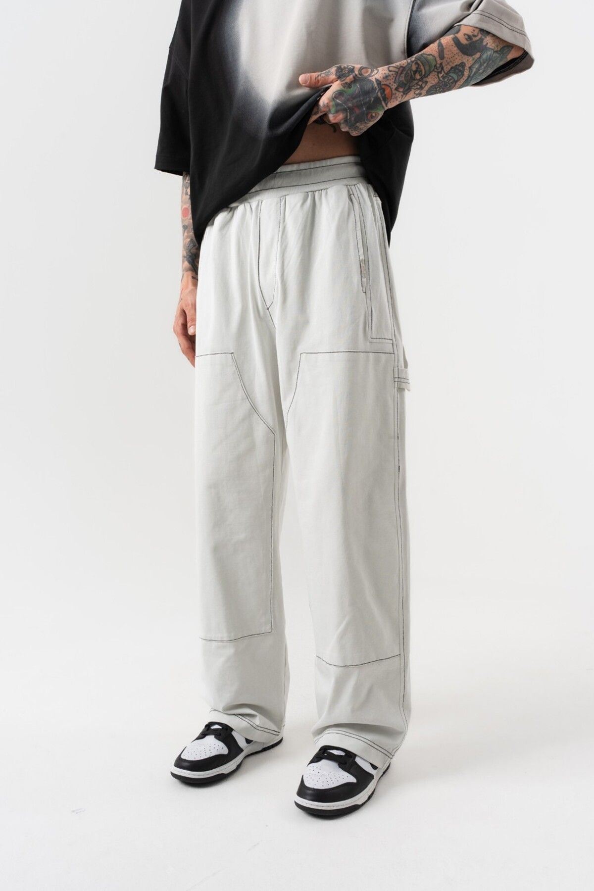 go gang own Rope Draft Oversize Baggy Pantolon