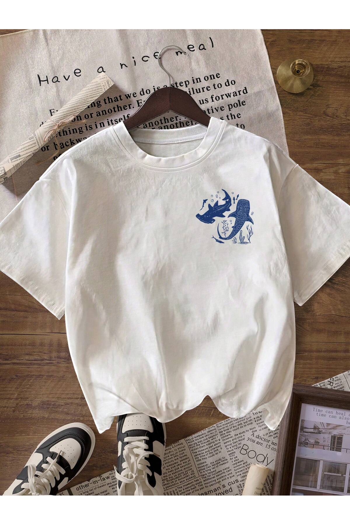 DAXİS Sportwear Company  KADIN Baskılı Bisiklet Yaka Tişört - Görsel 3