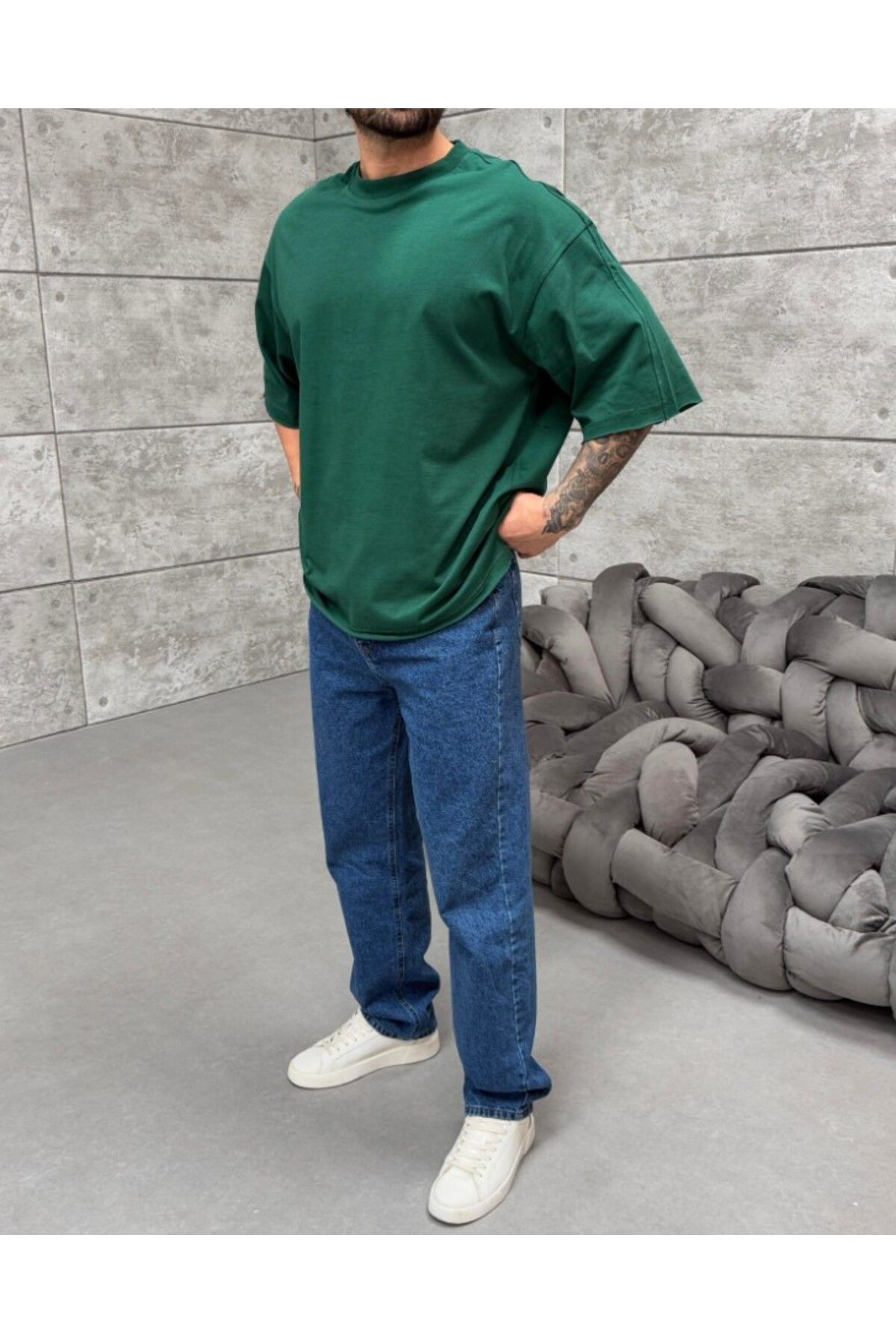 SCSARVİN Düz Compak Oversize T-Shirt PNC