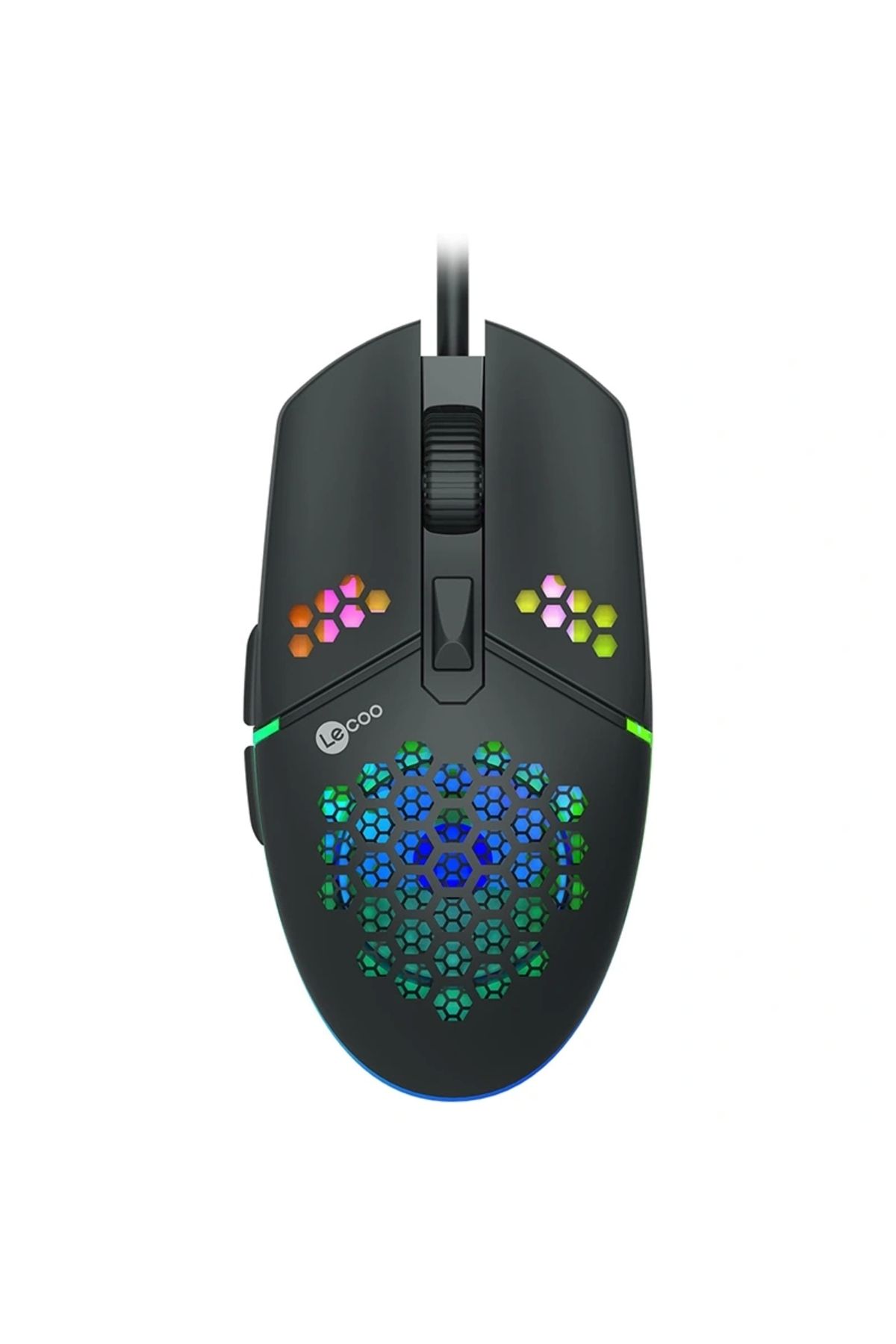 HAZEGO Lecoo Ms105 3200 Dpı 6 Tuşlu Kablolu Rgb Led Aydınlatmalı Gamıng Mouse