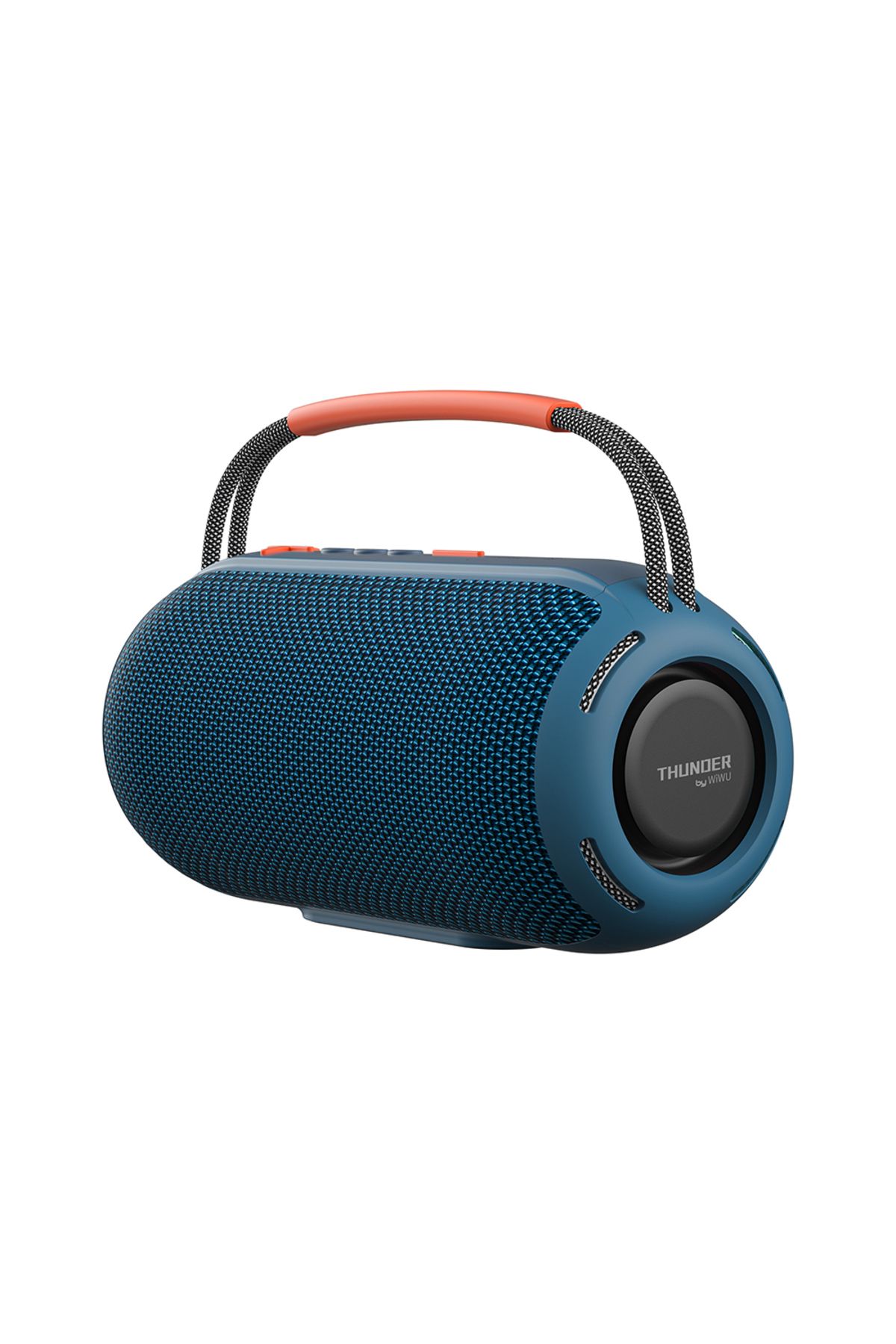 WIWU H6 RGB Işıklı Askılı TWS Bluetooth Speaker Hoparlör v5.3 16W Mavi