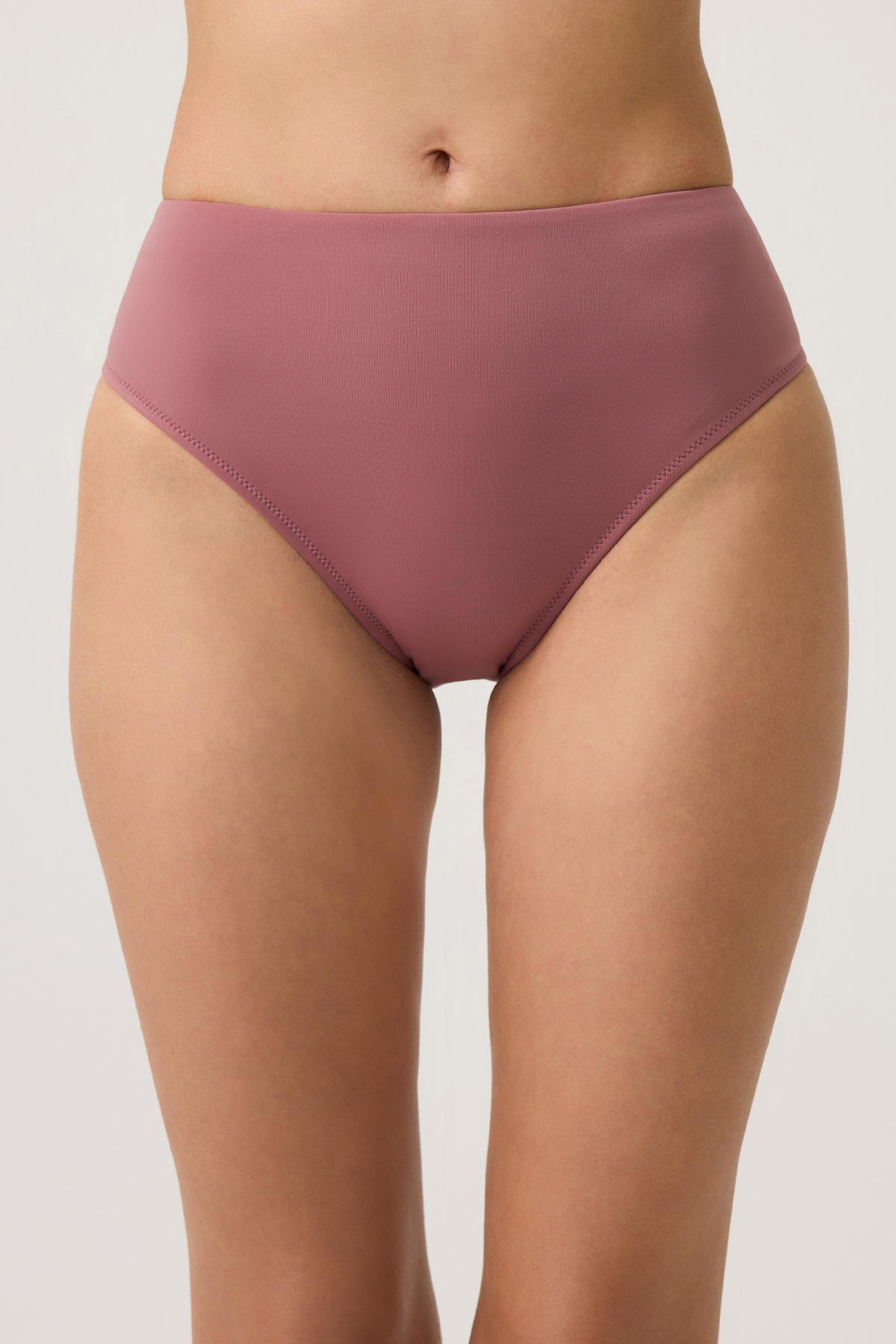 Los Ojos Bordo Yüksek Bel Bikini Altı Sporty Bottom