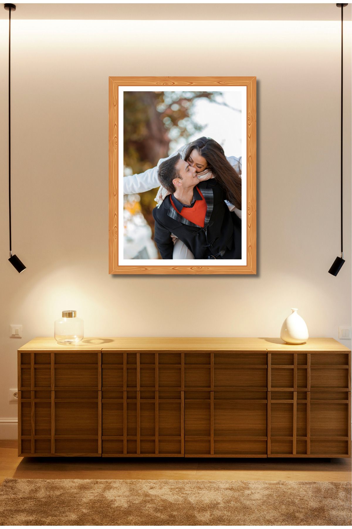 Parantes Home Tekli 30x40 Kişisel Fotoğraf Tablo – MDF UV Baskı – Ahşap veya Siyah Çerçeve Görünümlü