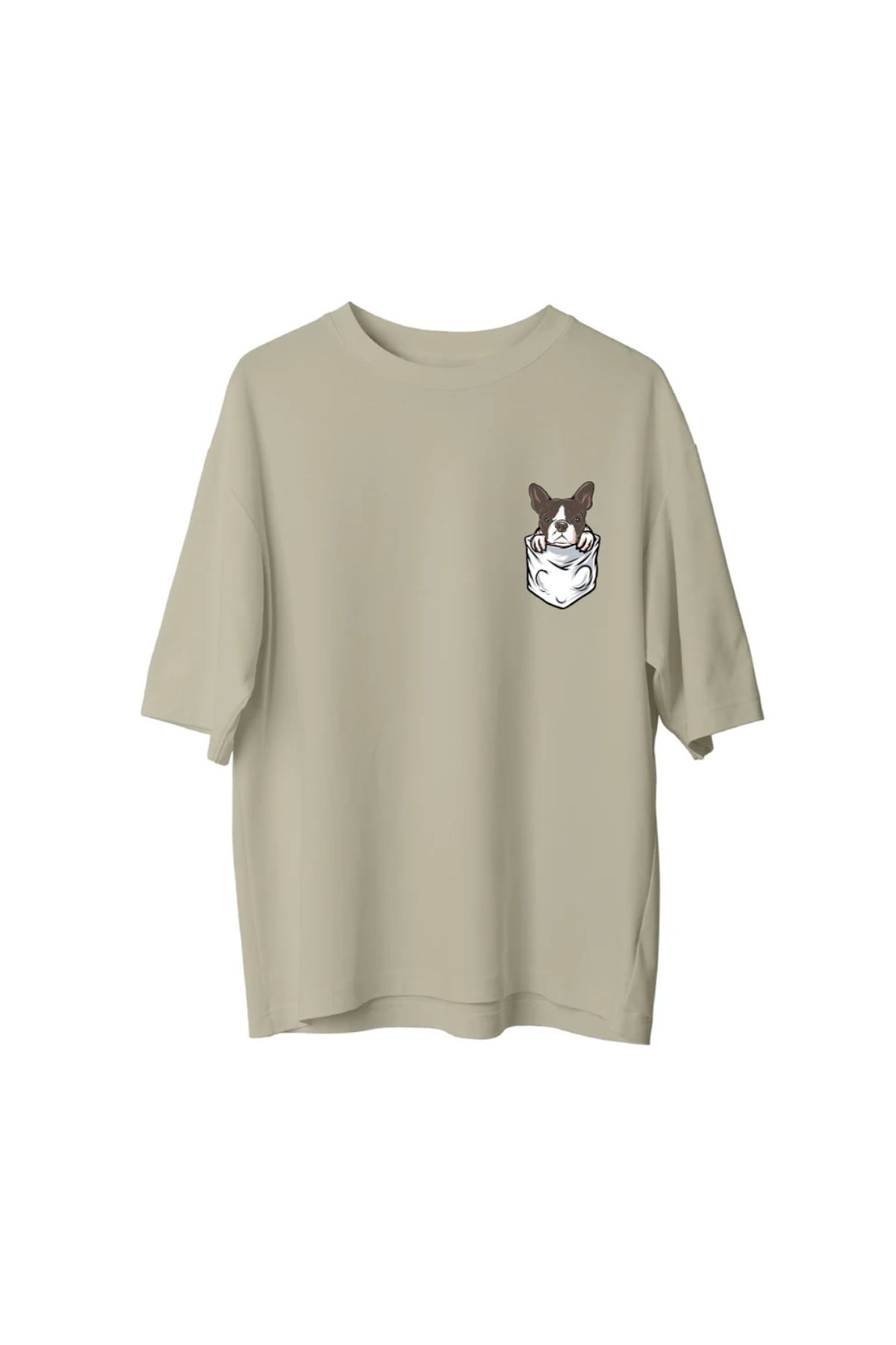 Koklonmoda Unisex Köpüş Baskılı Oversize T-Shirt