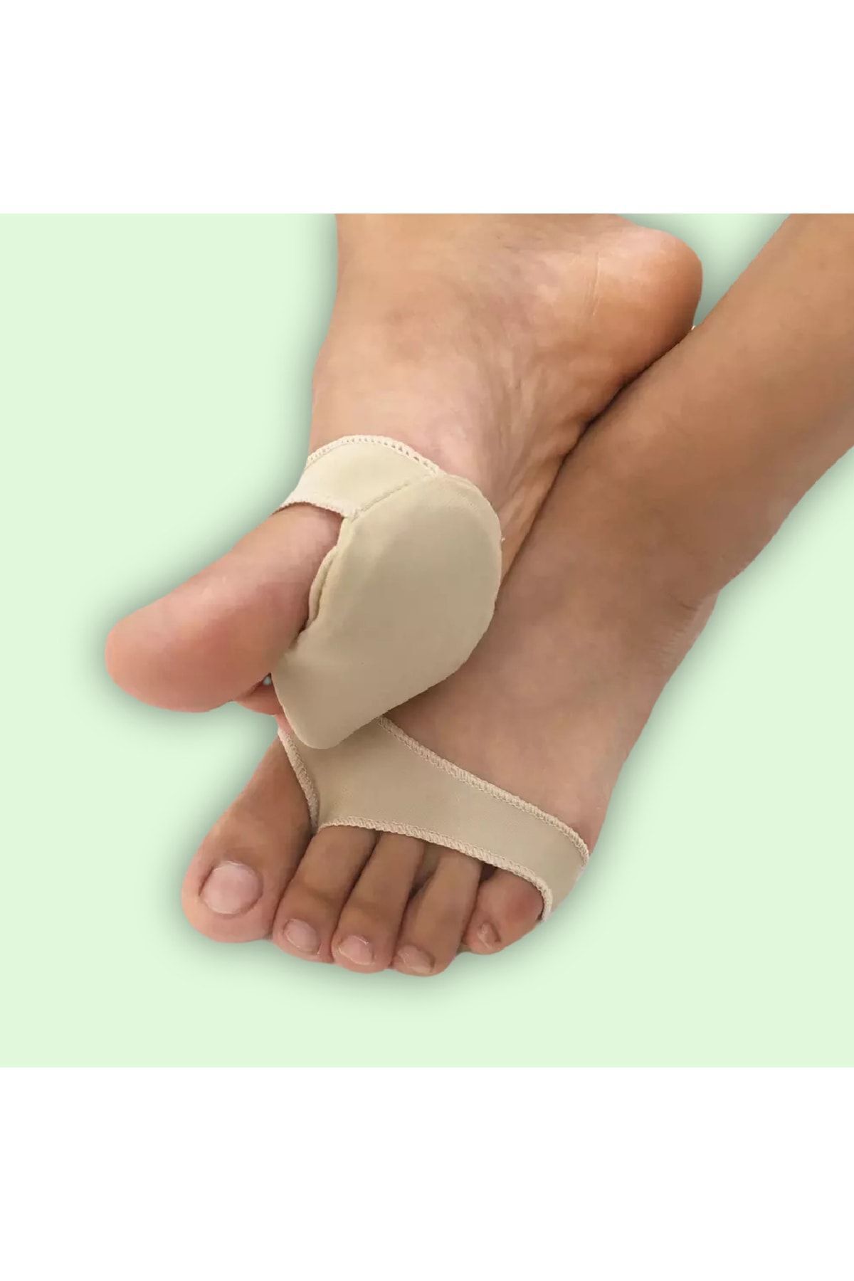 AboutThePerfect Yumuşak Kumaş Kaplı Silikon Metatarsal Ped, Rahat ve Koruyucu Ayak Destek Aleti