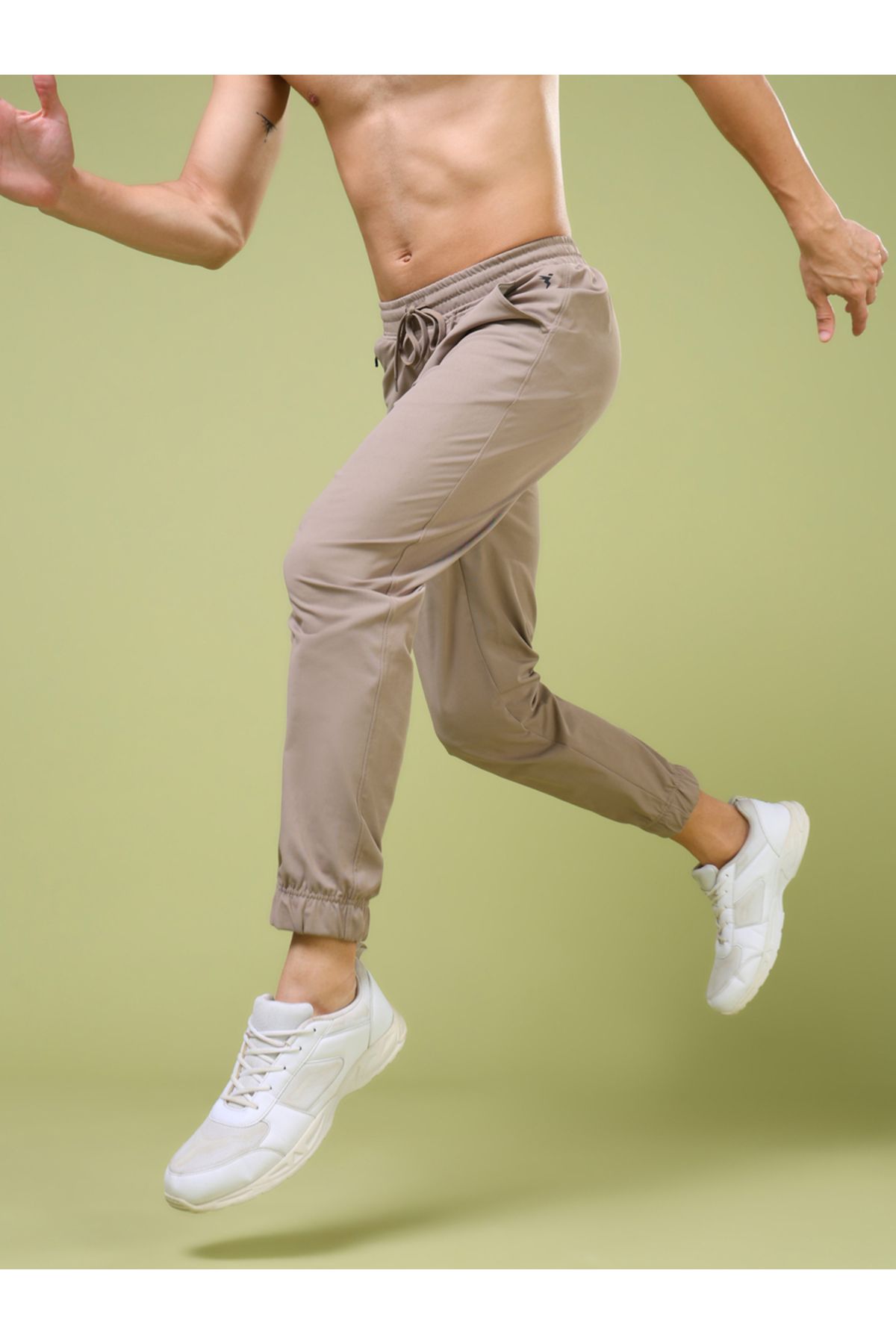 Technosport By Styli-Mid Rise Stretch Joggers with Drawstring 3