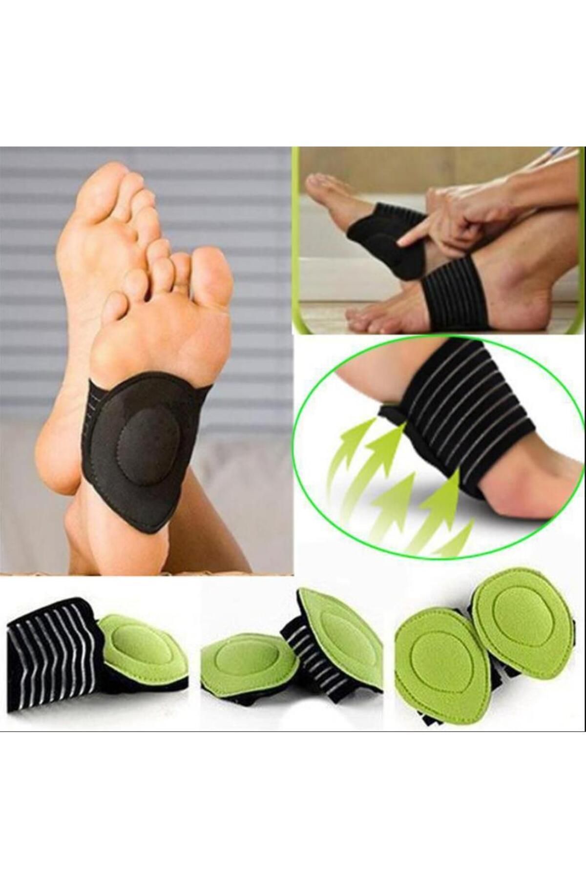 AboutThePerfect Esnek ve rahat ayak boşluğu destek pedi, silikon bant ile konfor sağlar