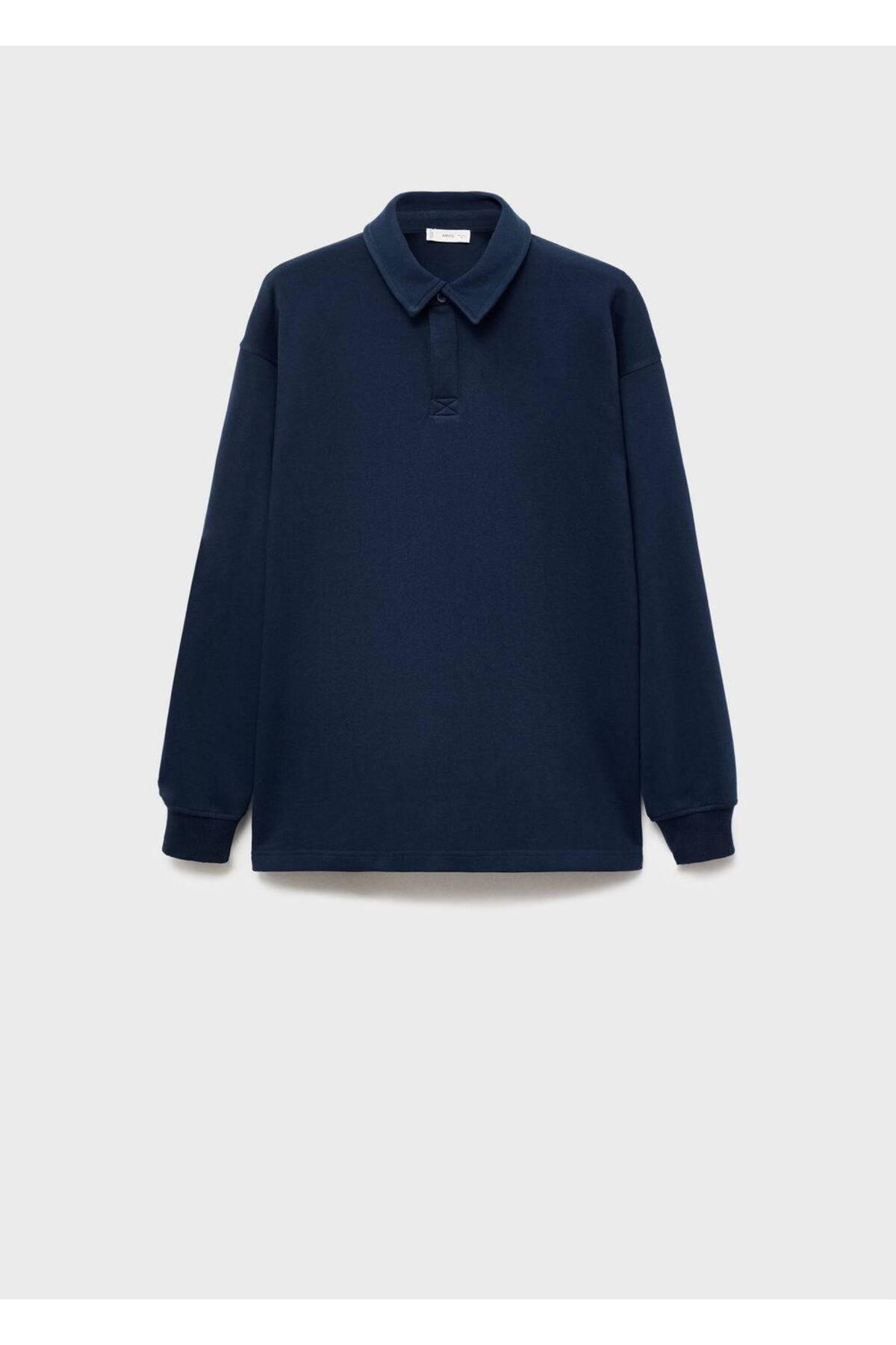 Polo yaka sweatshirt