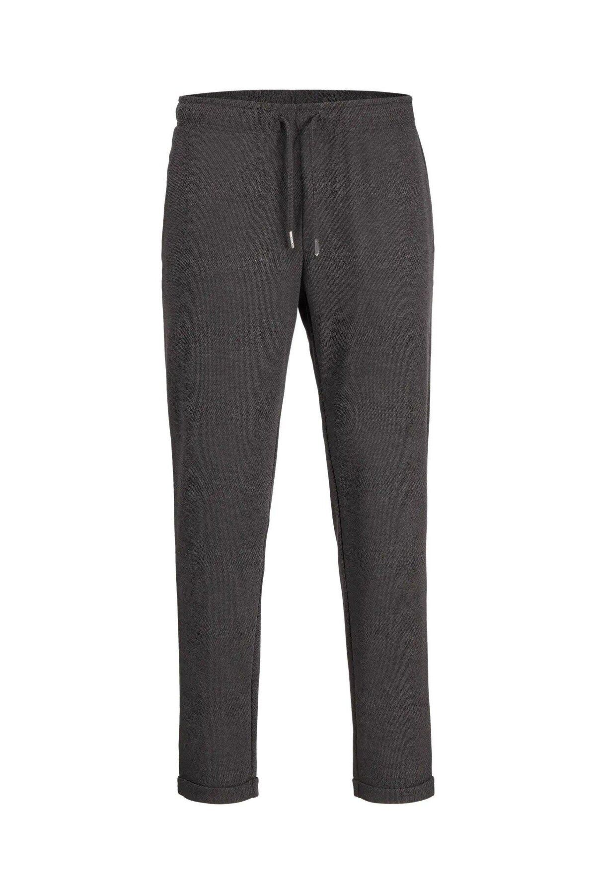 Jack & Jones JPSTACE JAXON SWEAT PANTS - Dark Grey Melange 12268444-DA