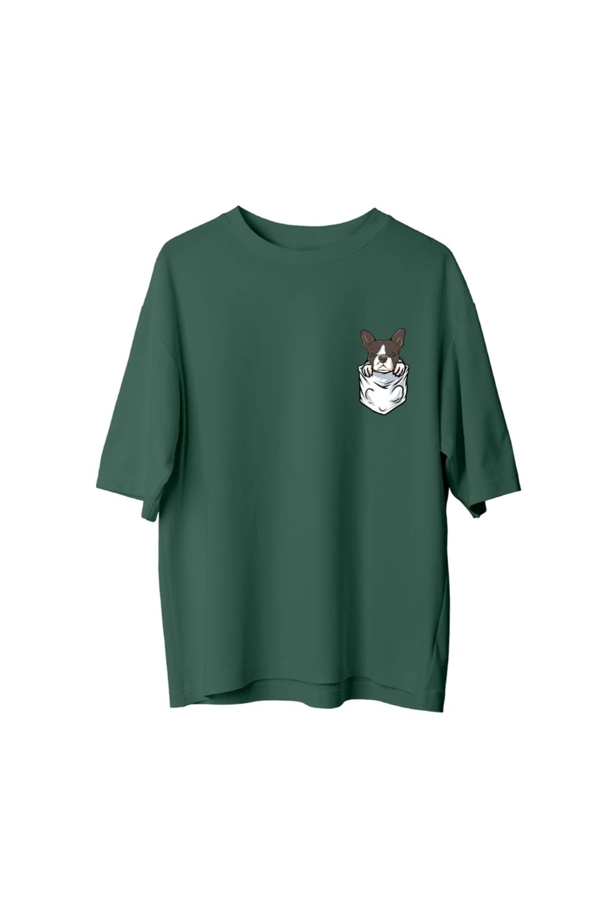Koklonmoda Büyük Beden Unisex Köpüş Baskılı Oversize T-Shirt