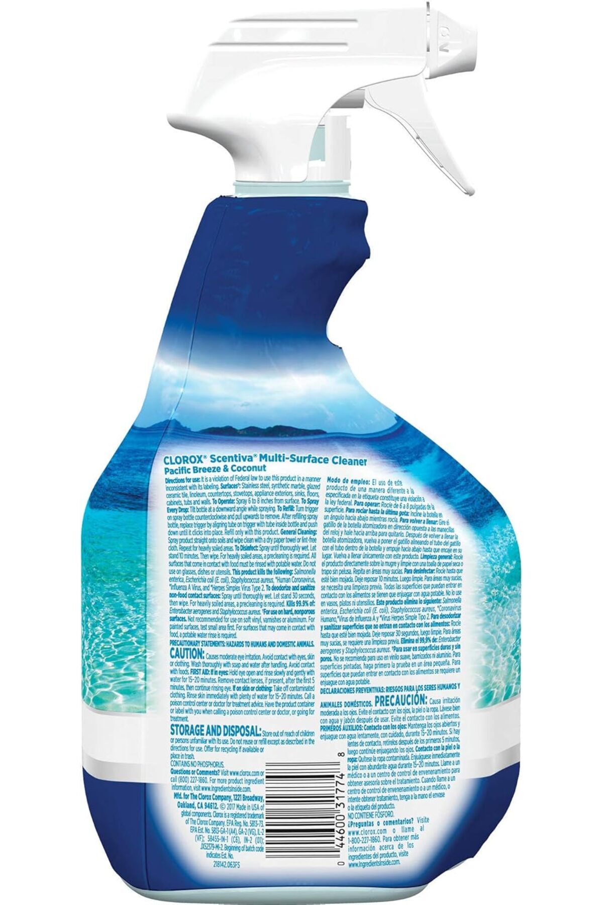 Clorox-Scentiva Multi-Surface Cleaner Pacific Breeze & Coconut, 946ml 2