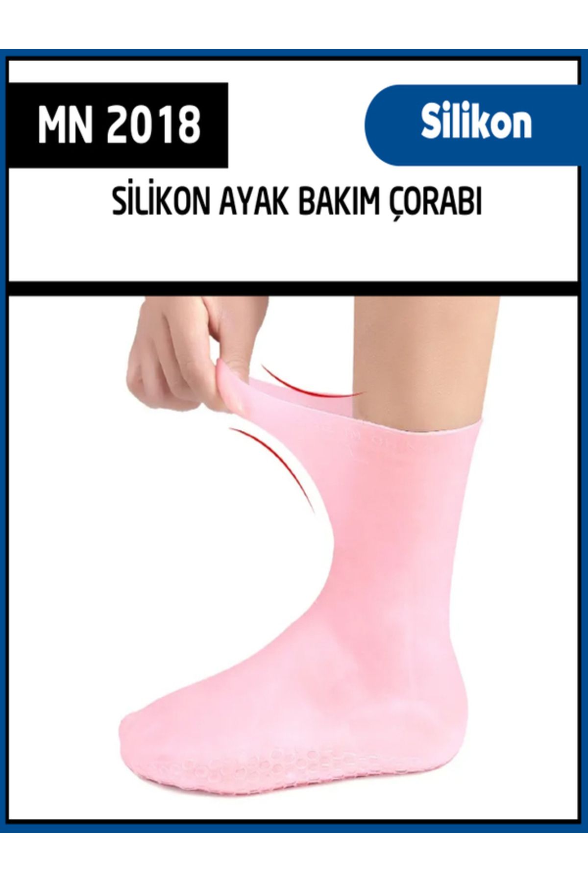 AboutThePerfect Yumuşak Silikon Ayak Bakım Çorabı, rahat ve konforlu kullanım sağlar.