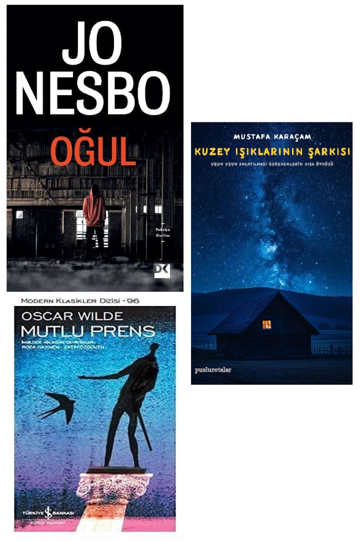 TÜRKİYE İŞ BANKASI KÜLTÜR YAYINLARI Jo Nesbo - Oğul + Mutlu Prens + Kuzey Işıklarının Şarkısı