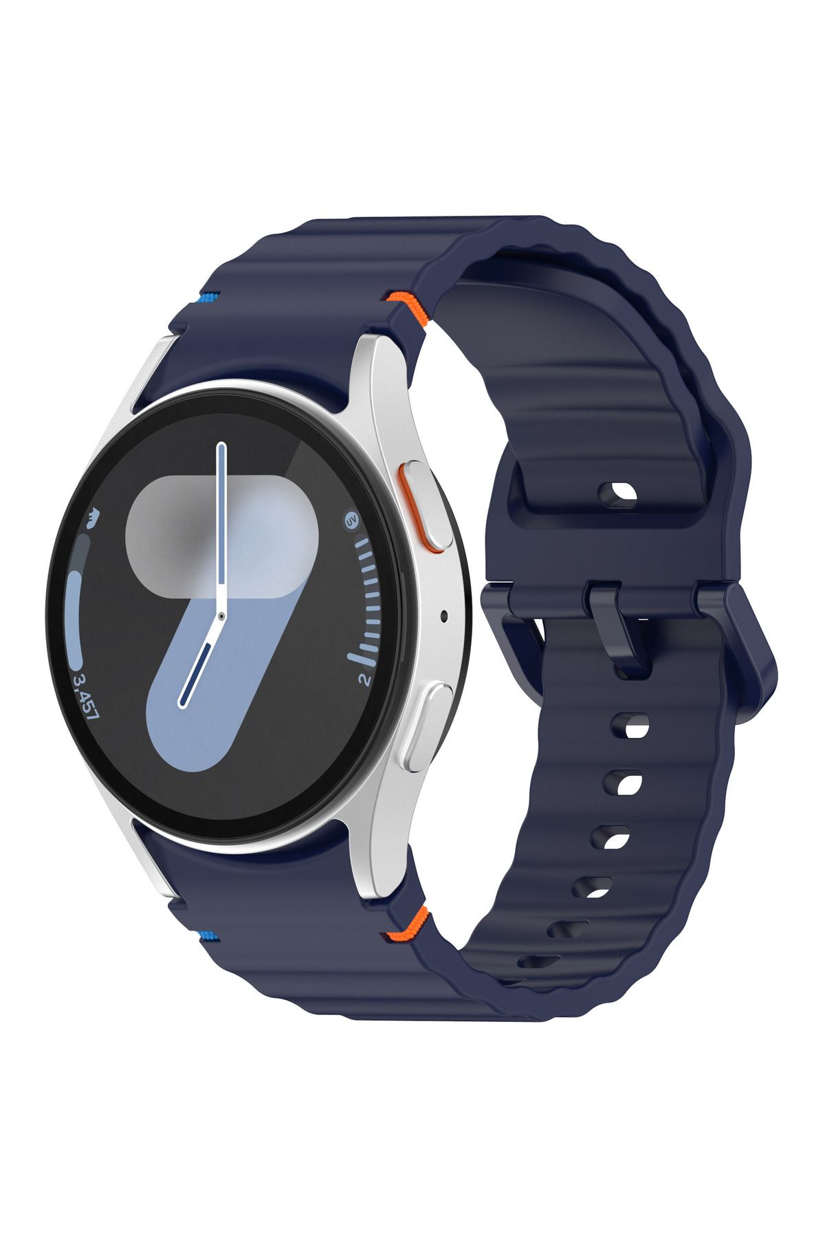 redmud teknoloji Samsung Galaxy Watch 4 5 6 7 FE 40 40 44 Classic42 43 46 47mm İle Uyumlu Kavisli Spor Silikon Kordon