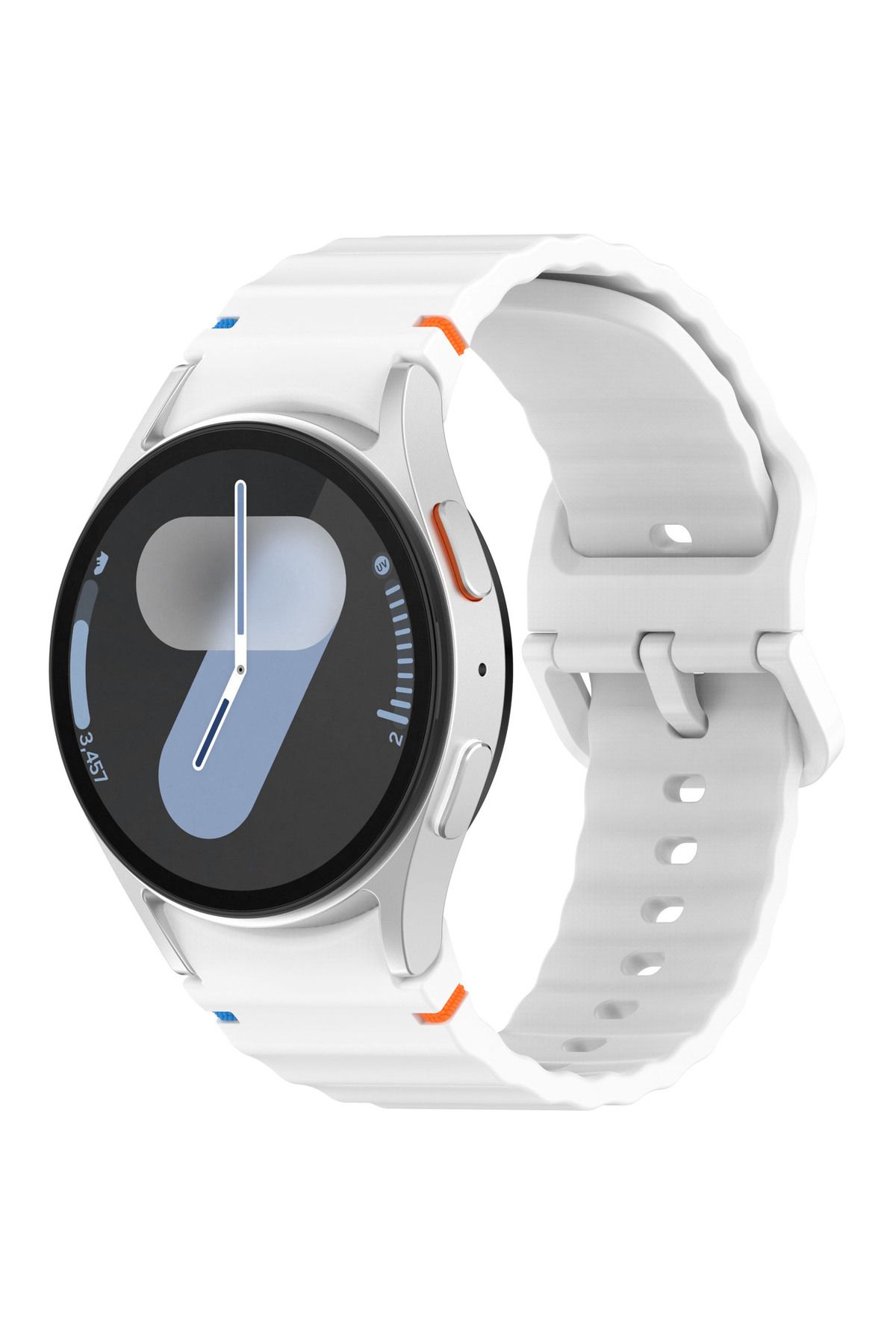 redmud teknoloji Samsung Galaxy Watch 4 5 6 7 FE 40 40 44 Classic42 43 46 47mm İle Uyumlu Kavisli Spor Silikon Kordon