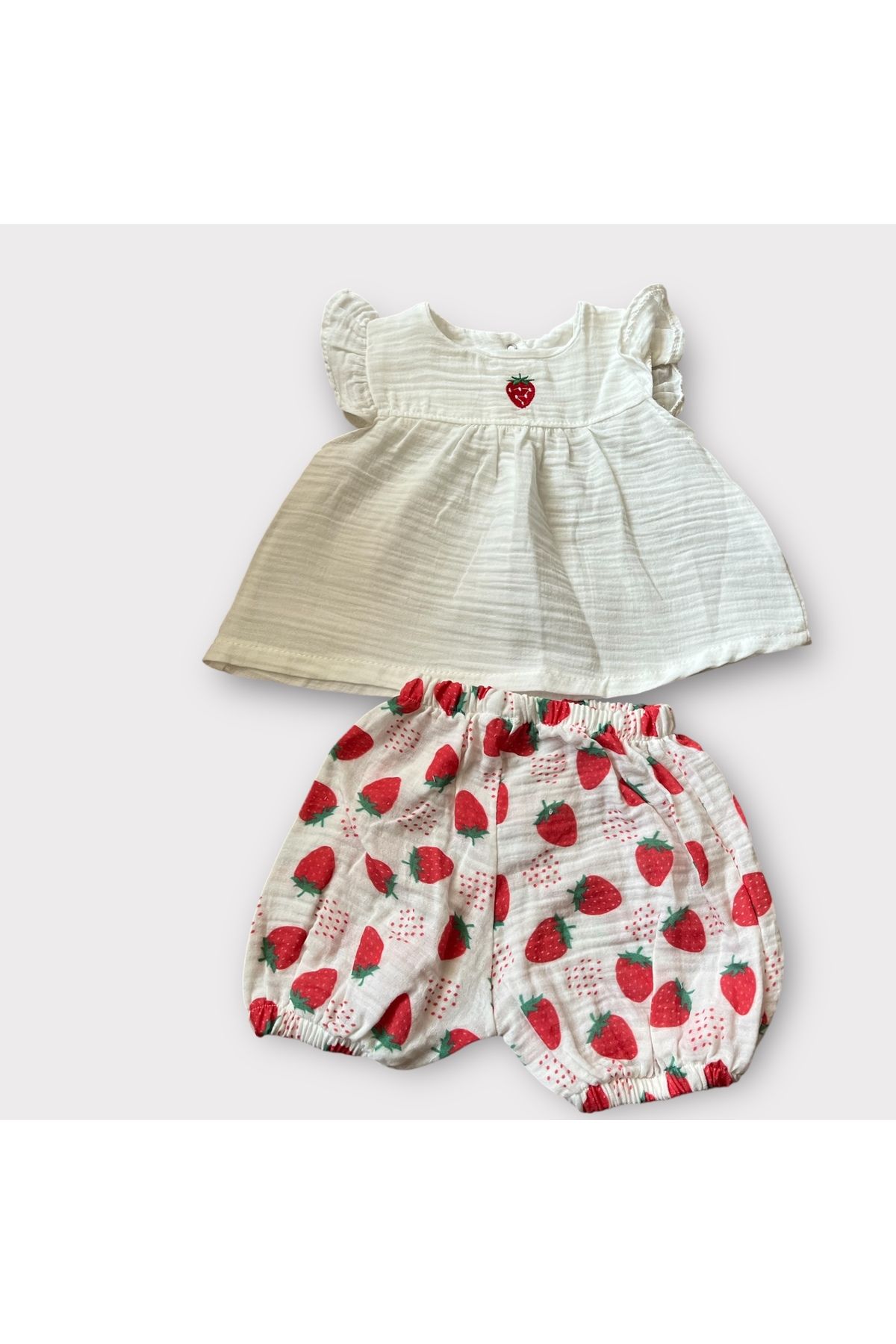 BİANCOFİGLİO Müslin bebek takımı