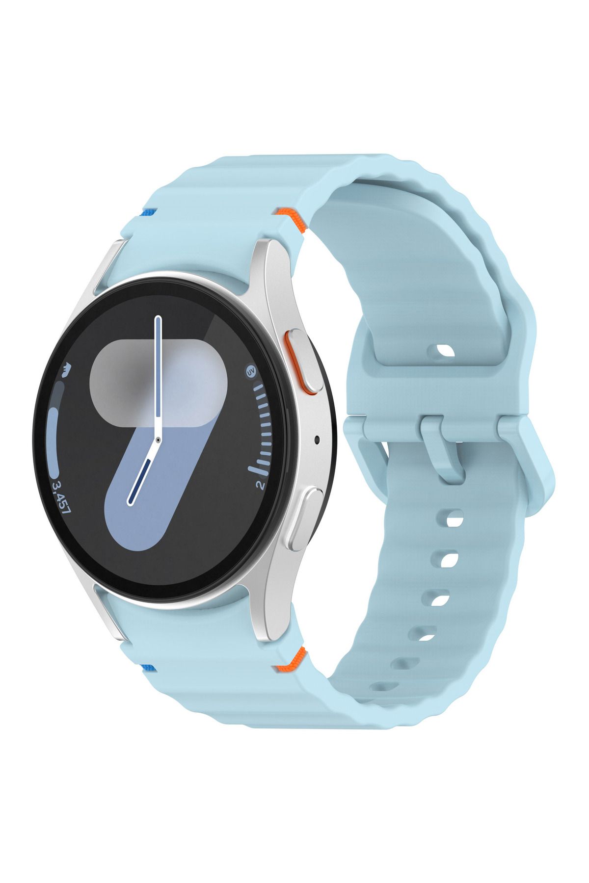 redmud teknoloji Samsung Galaxy Watch 4 5 6 7 FE 40 40 44 Classic42 43 46 47mm İle Uyumlu Kavisli Spor Silikon Kordon