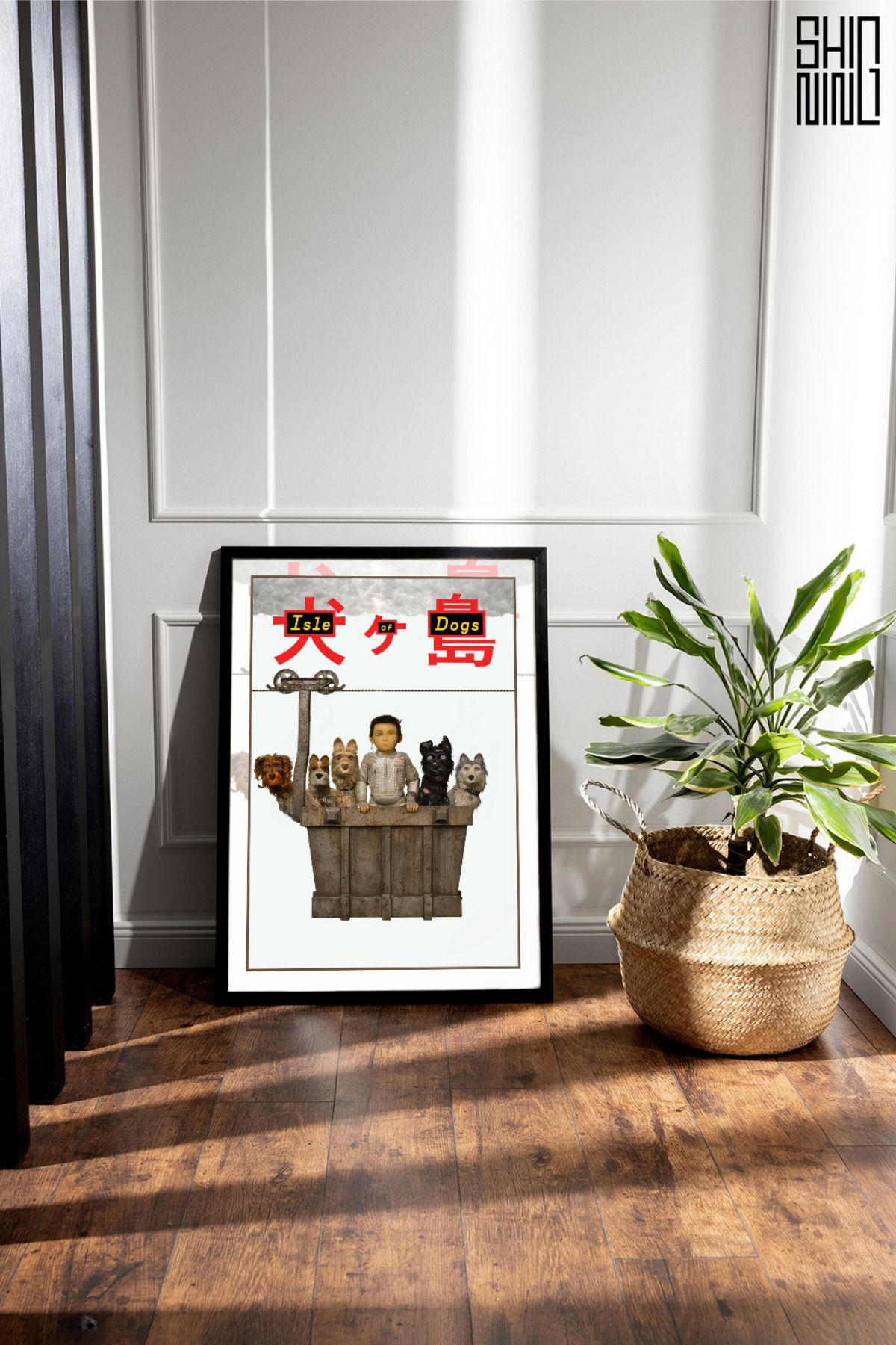 Home Çerçeveli " Wes Anderson's Isle of Dogs" Film Afiş Tablo