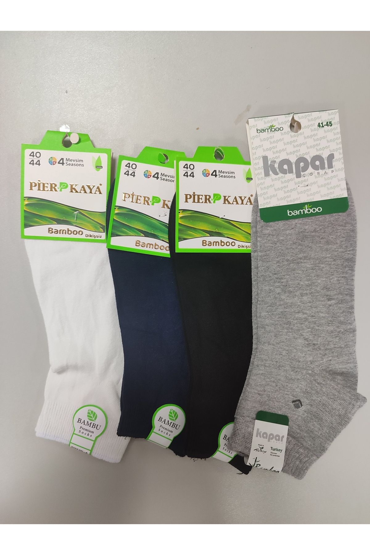 SPOR16 Erkek yarım bambu çorap