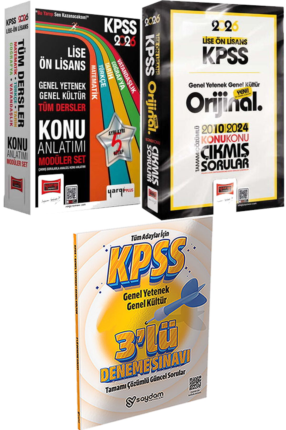 Yargı Yayınları 2026 KPSS Lise Ön Lisans Konu Modüler - Lise-Ön Lisans Orijinal 2010-2024 Konu Konu Çıkmış + Deneme