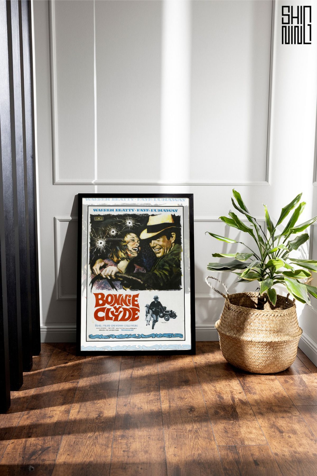 Home Çerçeveli "Bonnie and Clyde 1967" Vintage Film Afişi Tablo