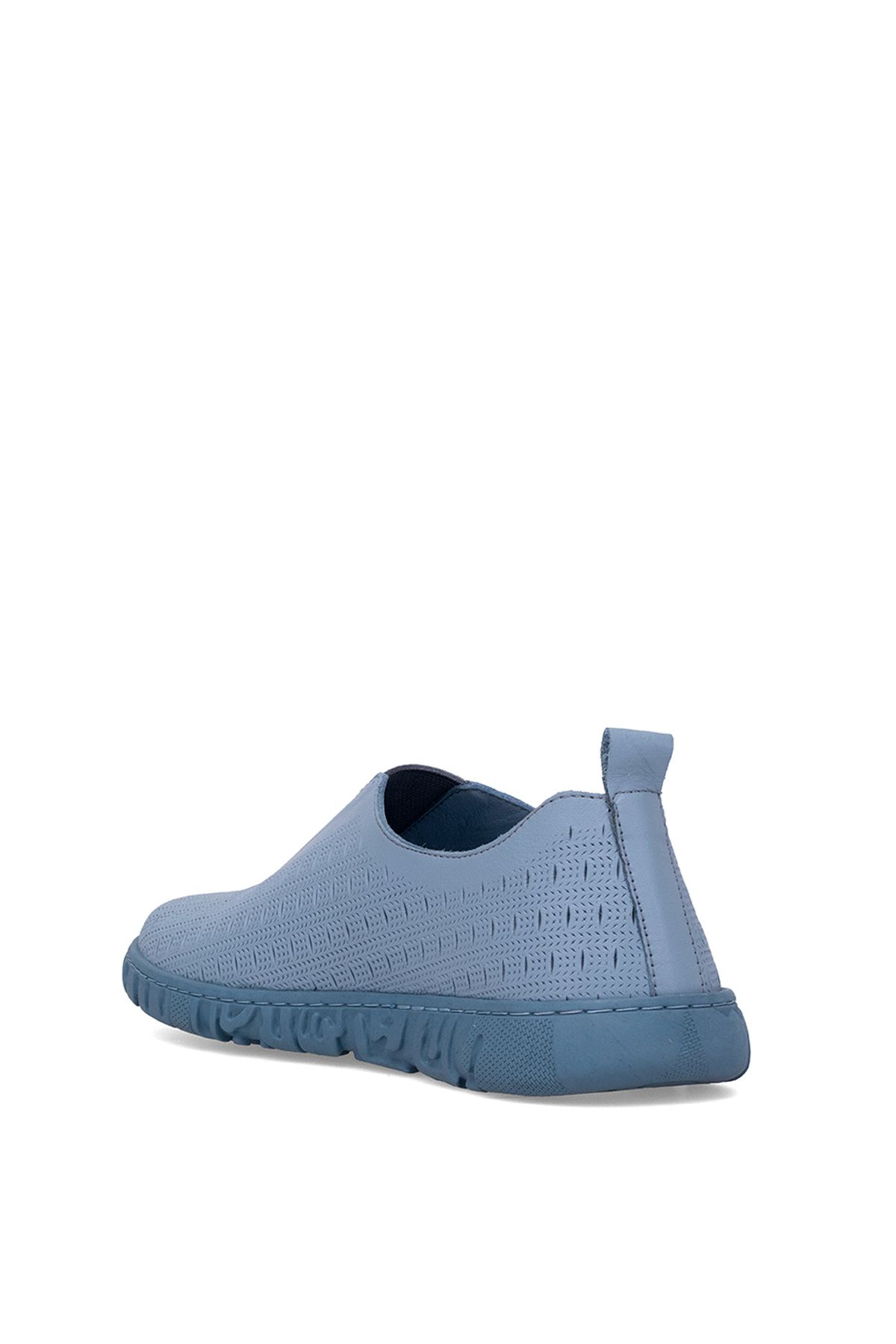 Mammamia-D25YA-665 Pantofi casual de damă din piele naturală Albastru 4