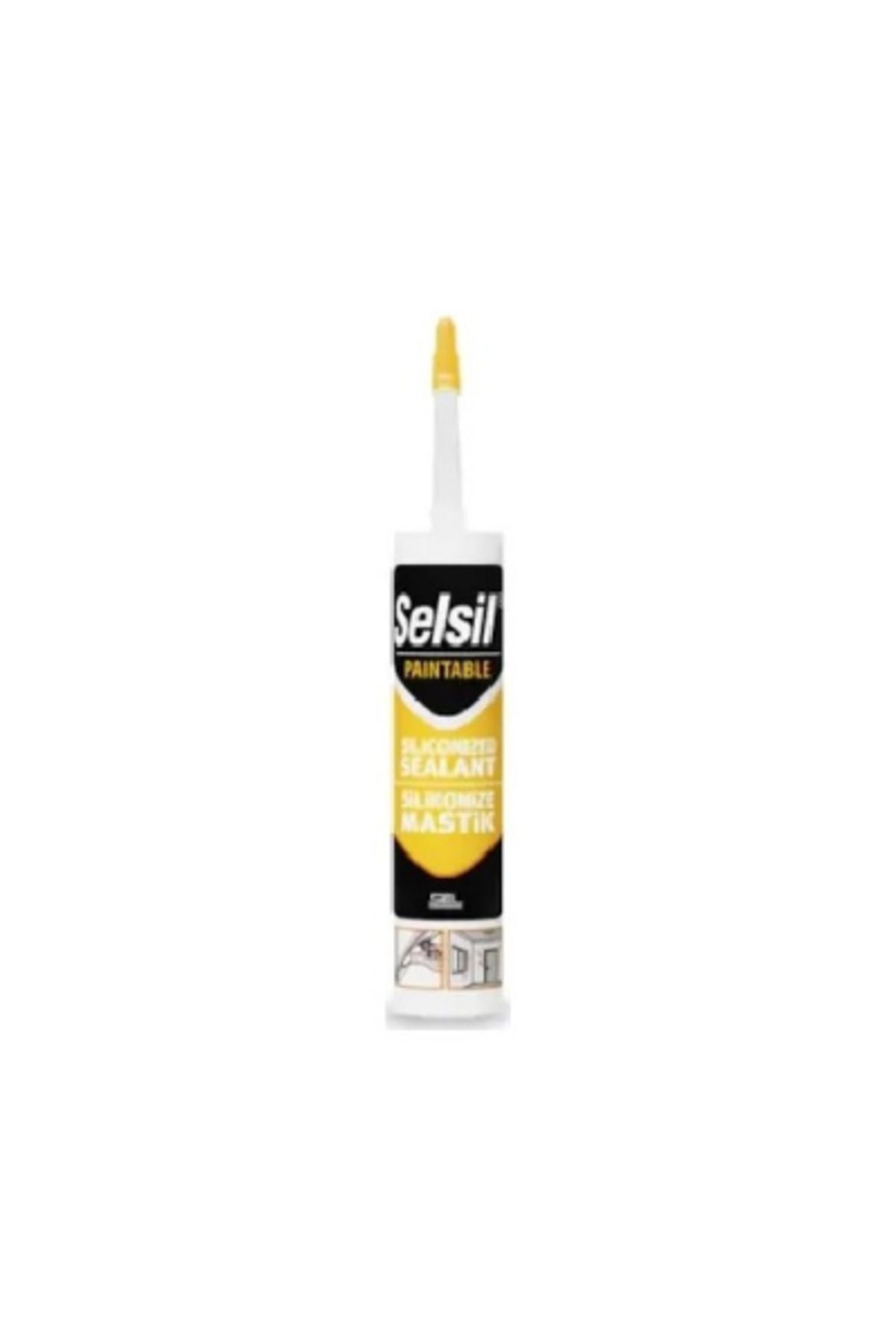 İklimStore SELSİL SİYAH MASTİK SİLİKONİZE 500 GR (5131)