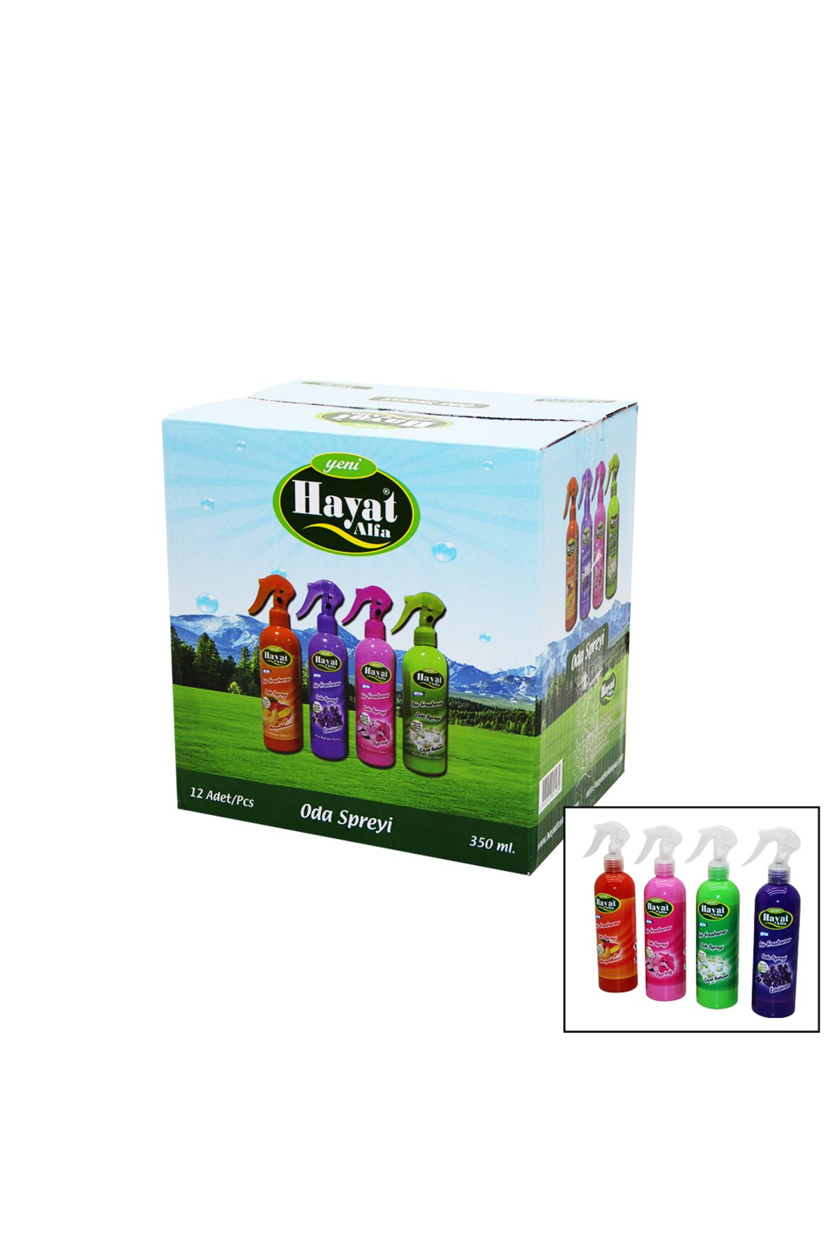 İklimStore HAYAT ODA SPREYİ LAVANTA SPRİNG ÇİÇEK BAHÇESİ MANGO-KAVUN 350ML (5131)