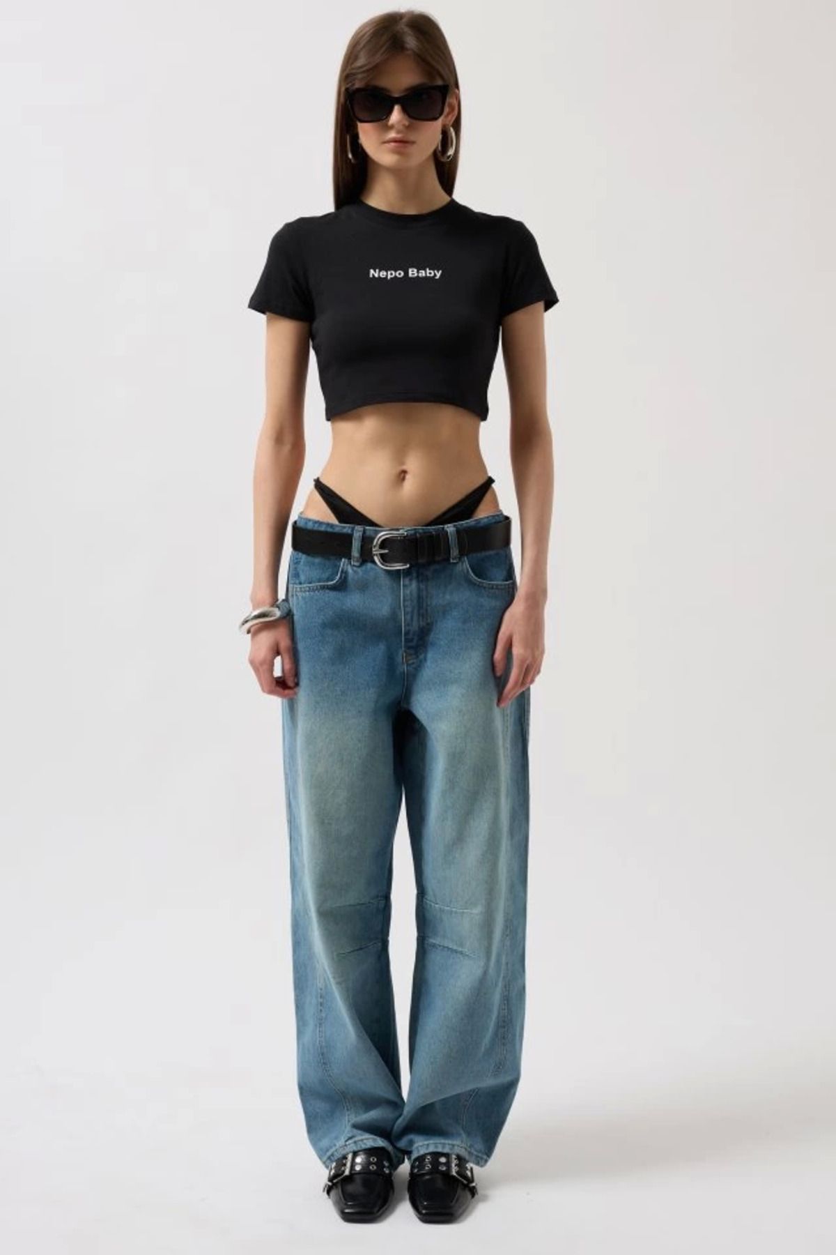 ZORM Nepo Baskılı Crop T-Shirt