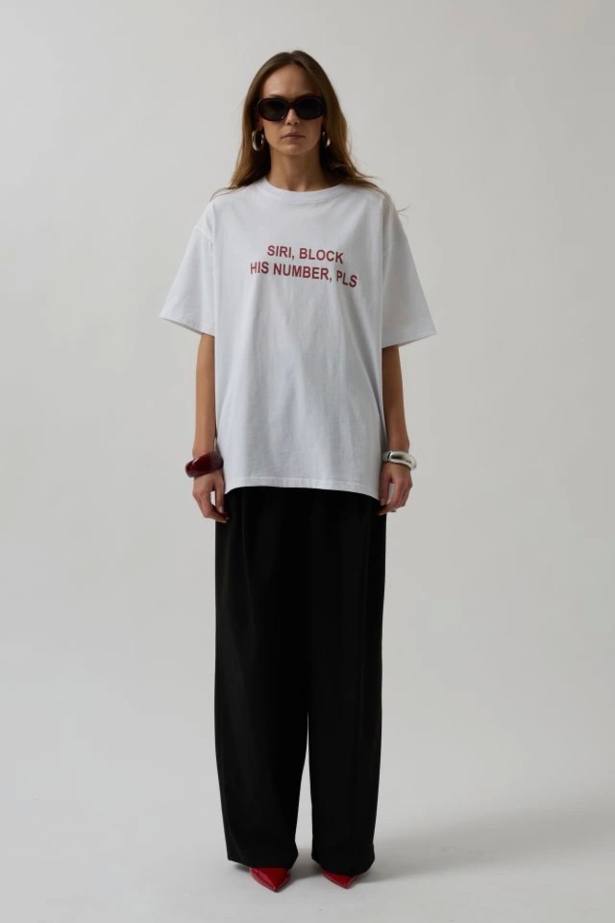 ZORM Siyah Ön Baskılı Oversize T-Shirt