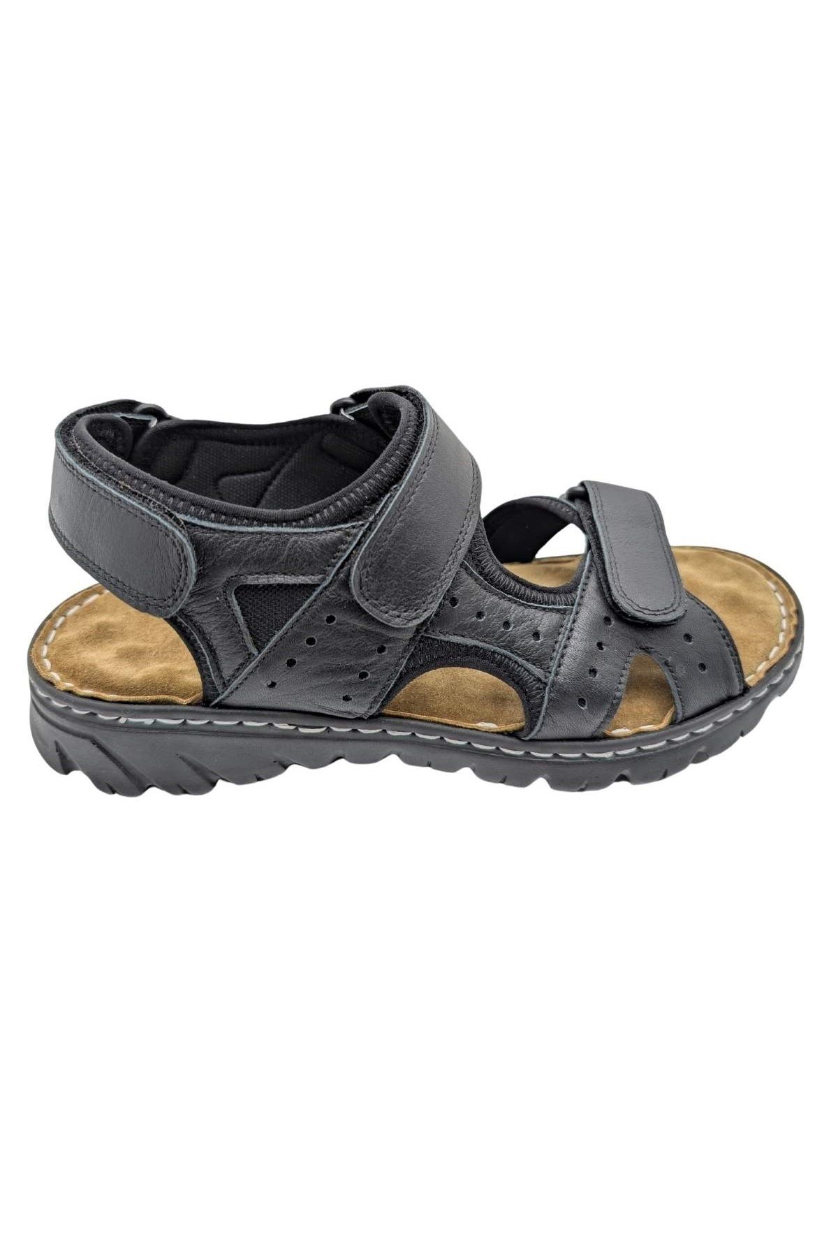 ÇİĞDEM KUNDURA Sayar - 051 | Erkek Hakiki Deri Ortopedik Sandalet