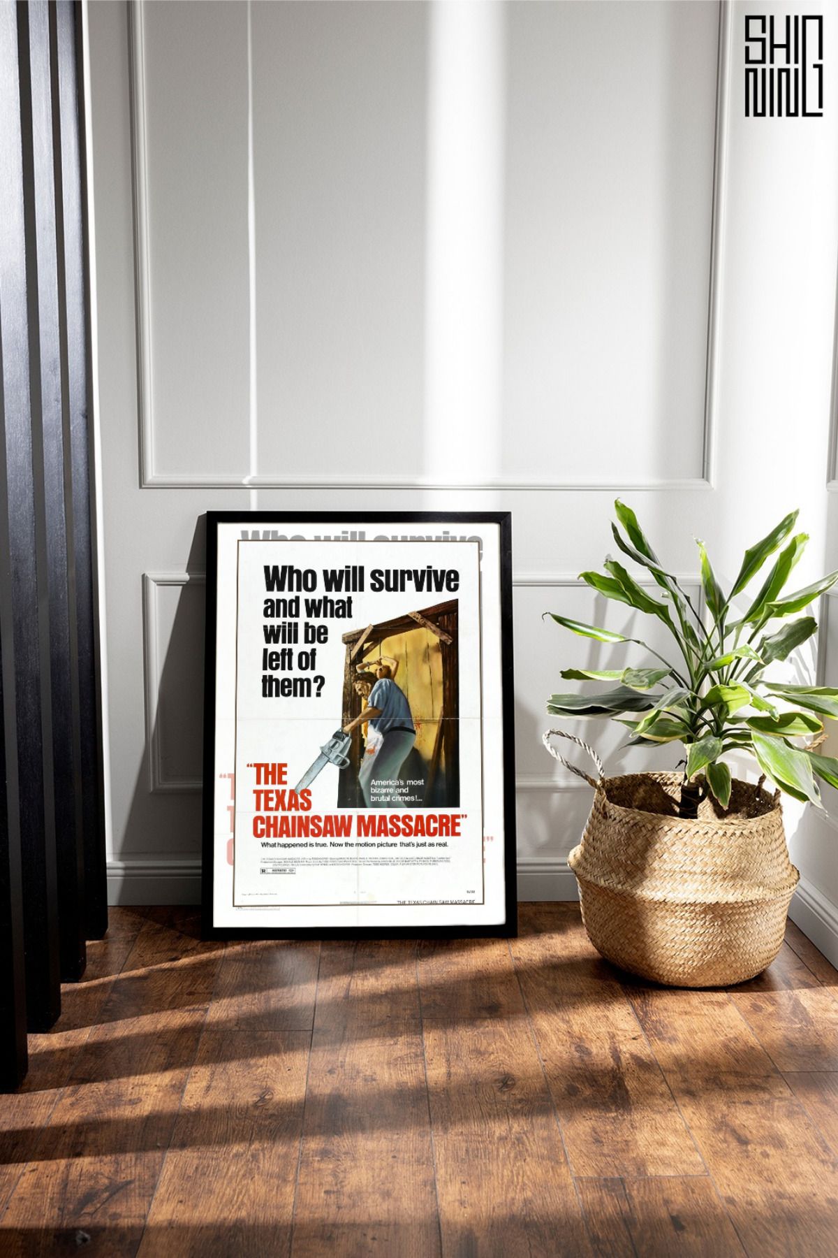 Home Çerçeveli "The Texas Chain Saw Massacre (1974)" Vintage Film Afiş Tablo