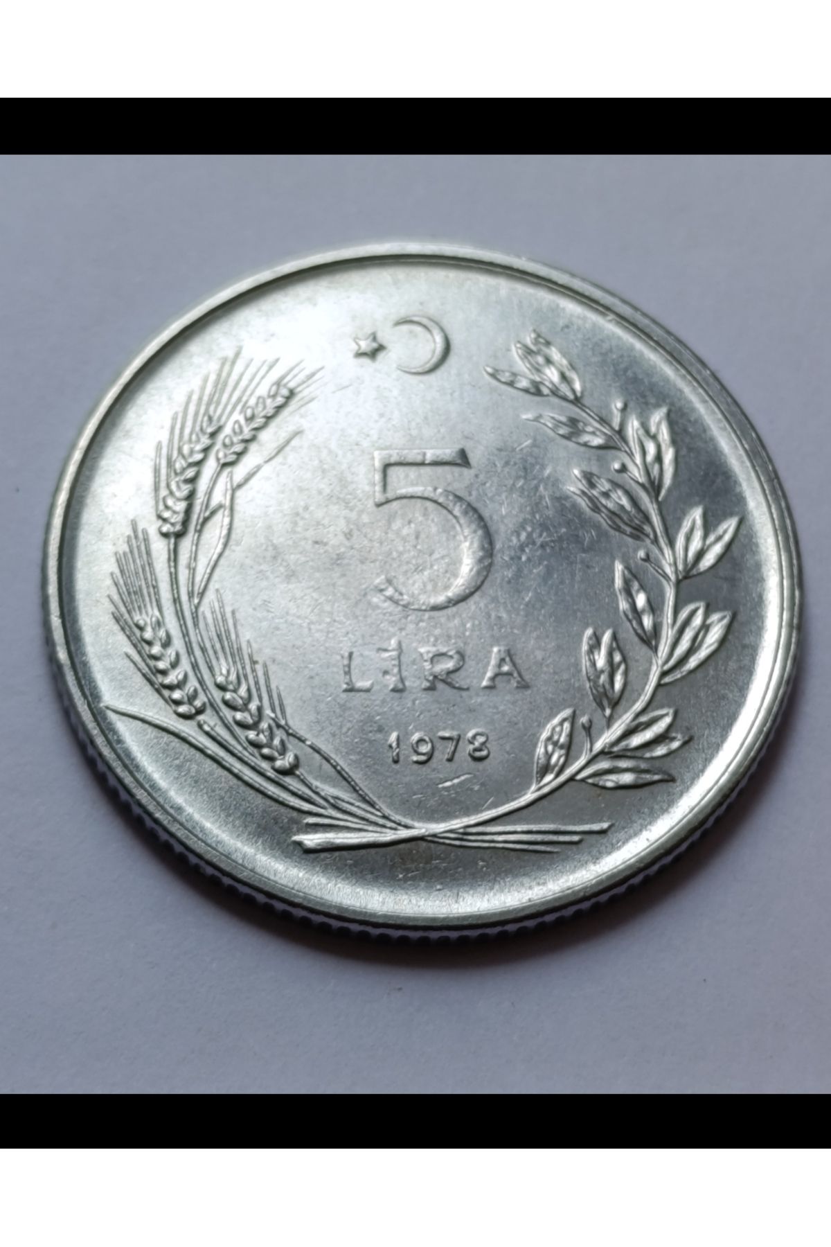 Koleksiyon 1978 YILI NADİR 5 LİRA ÇİL