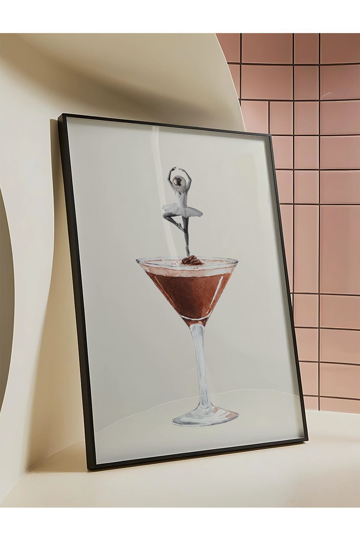 DES VU PRINT Espresso Martini Posteri, Çerçevesiz Kokteyl Temalı Poster