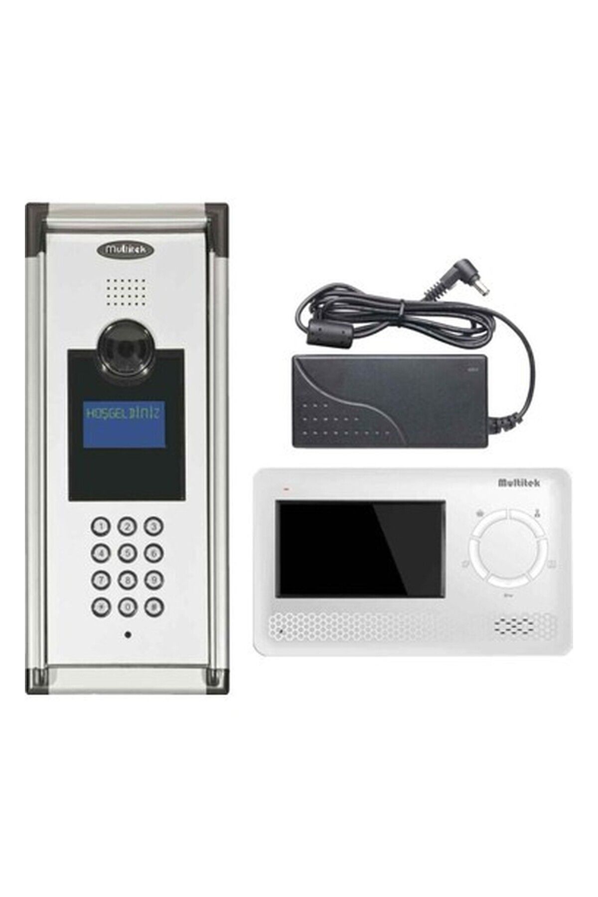 Multitek 10 Daire Mb-10 Görüntülü Diafon Beyaz