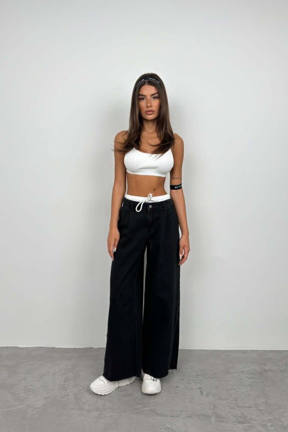 D&M Life Collection Sırt Dekolte Sporcu Bra - M - Beyaz