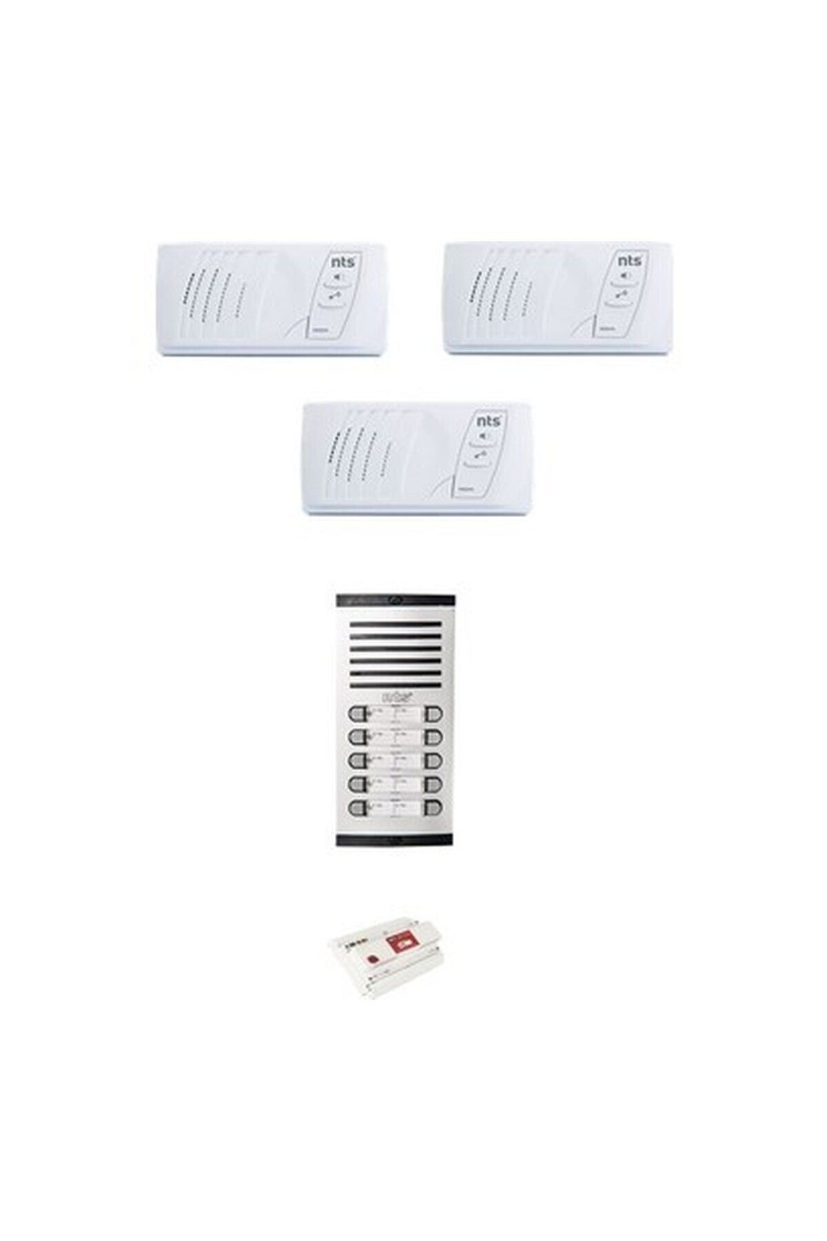 Nts Diafon Sesli Üç Daire Için Villa Kit Set Komple