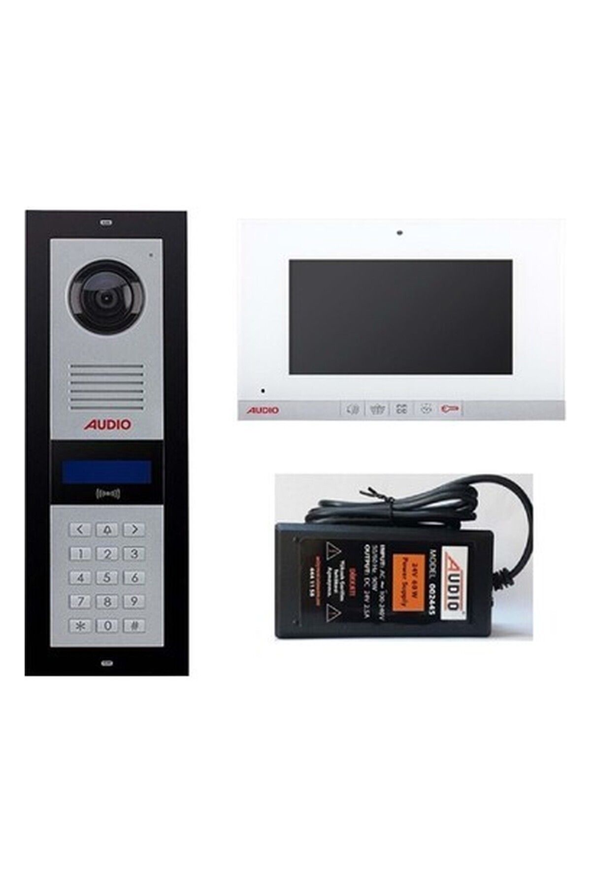 AUDİO AUDIO 3002 29 Daire Görüntülü Şifreli Diafon Sistemi 7''