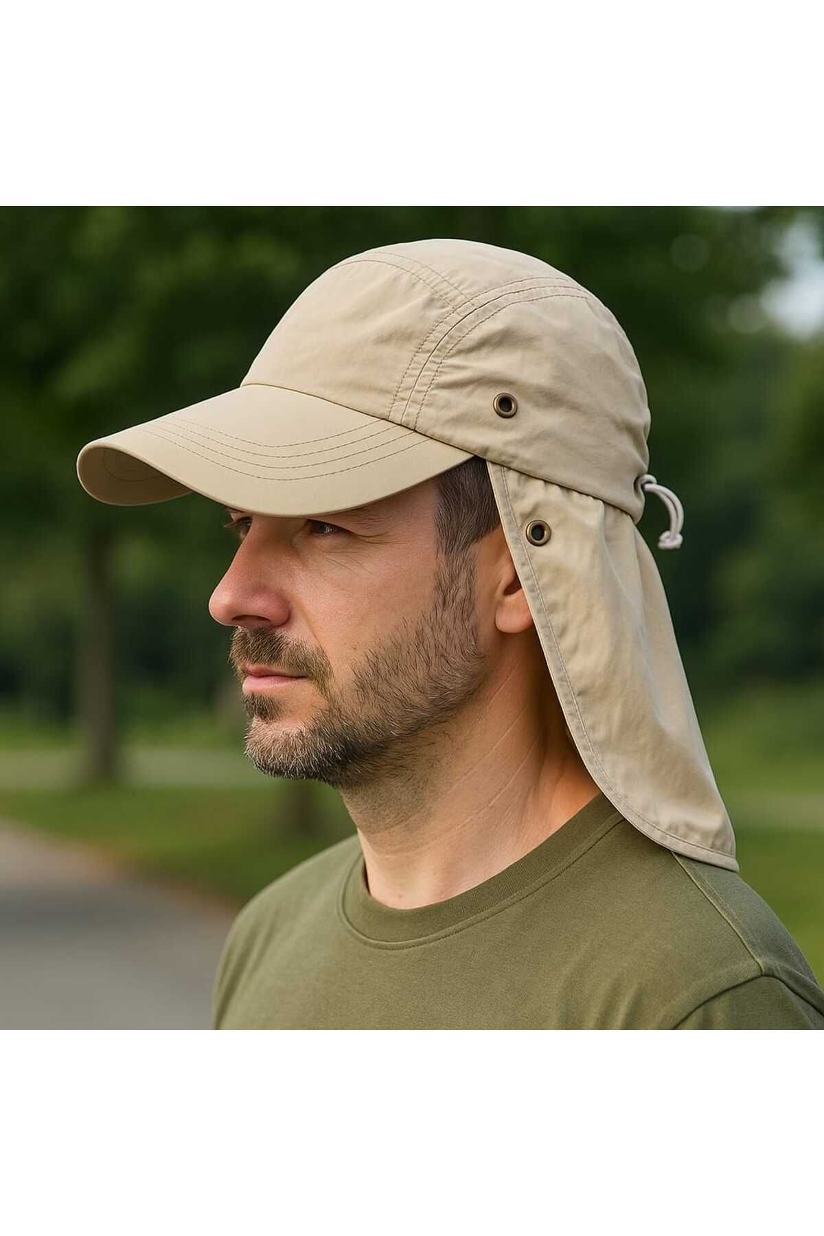 WOHOME Arkadan Perdeli Lejyoner Cap Şapka Unisex Şapka