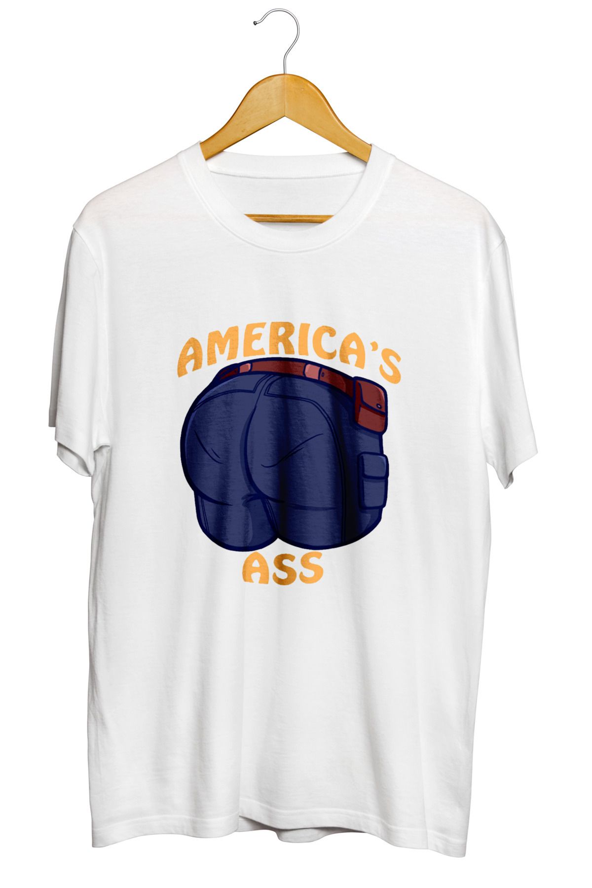 Miba Store American Ass Kaptan America Captain America Baskılı Kaliteli Tişört