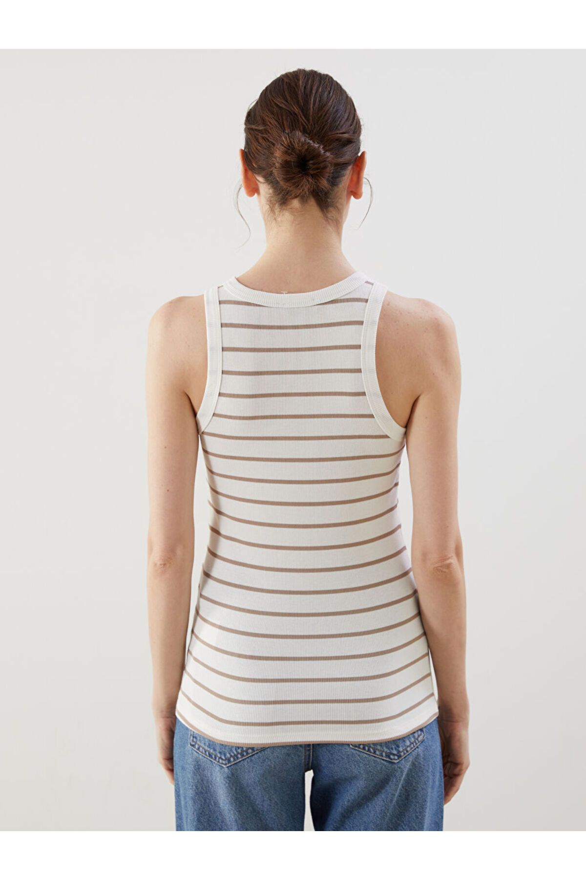 LC Waikiki-New Season Crew Neck Striped Women's Athlete - S5Em12Z8 5