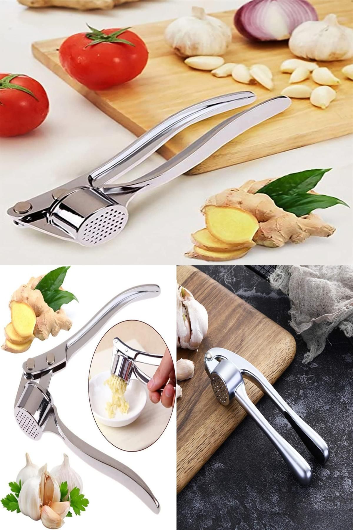 Midday Paslanmaz Çelik Sarımsak Presi Ergonomik ve Güçlü Tasarımıyla Sarımsak Ezmek Artık Çok Kolay!
