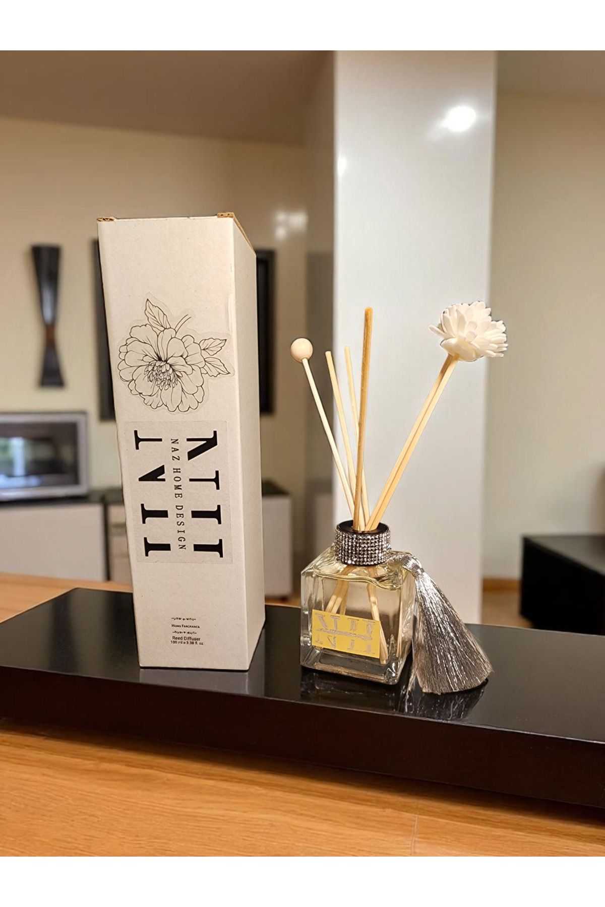 Home Naz Çubuklu Oda kokusu Vanilya Rüyası 100 ml kare şişe